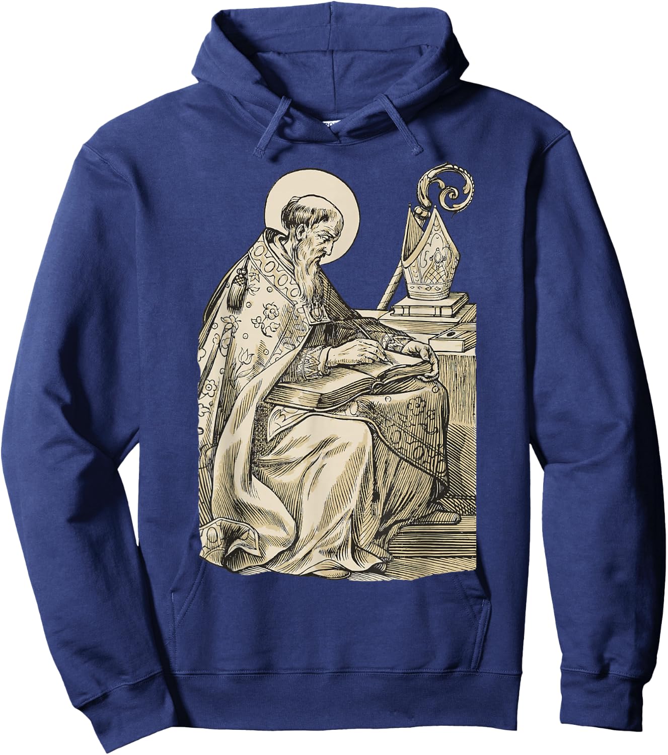 Saint Augustine of Hippo Catholic Philosopher Hoodie - Hoodie | Navy