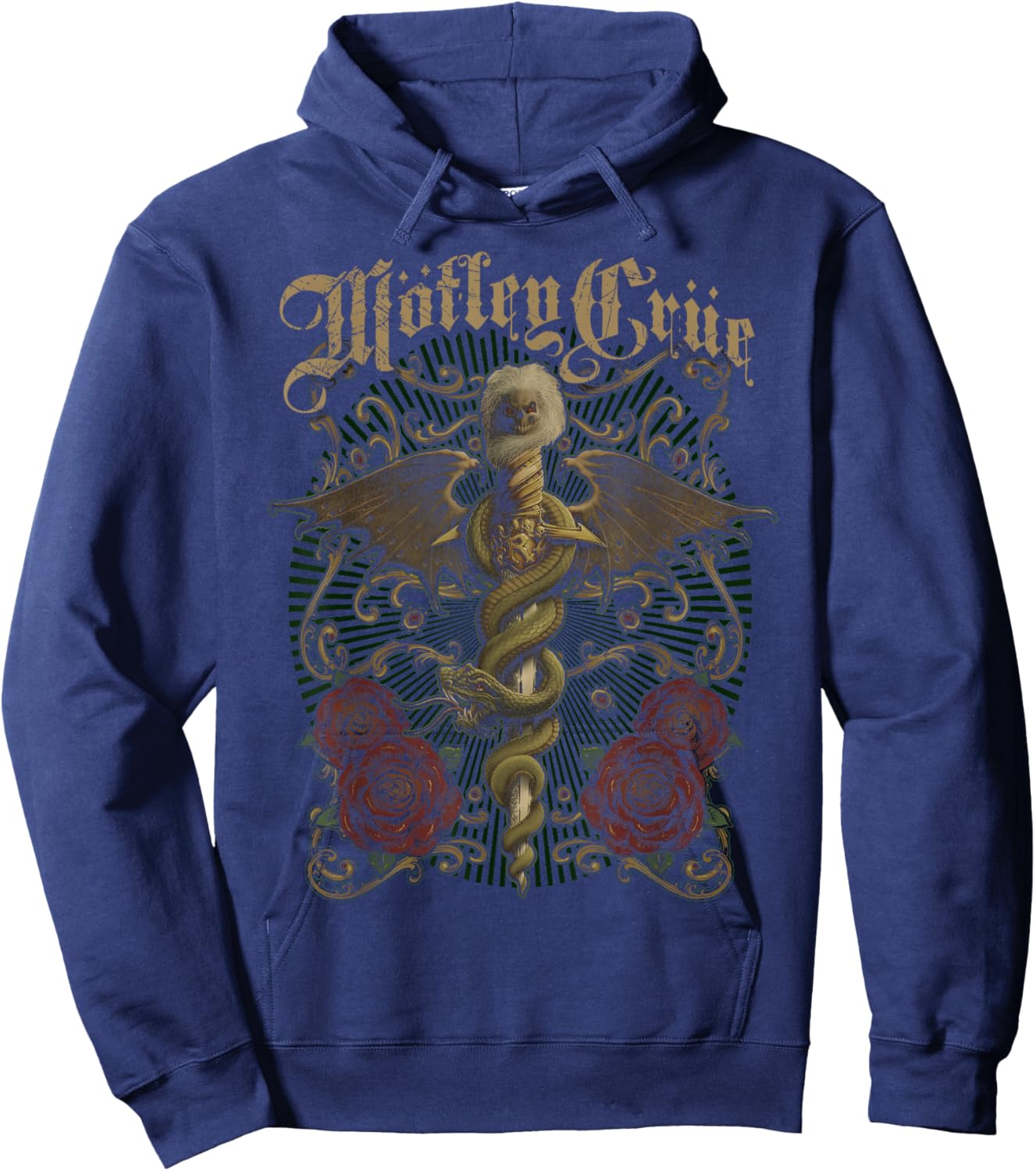 Mötley Crüe – Exquisite Dagger Hoodie - Hoodie | Navy