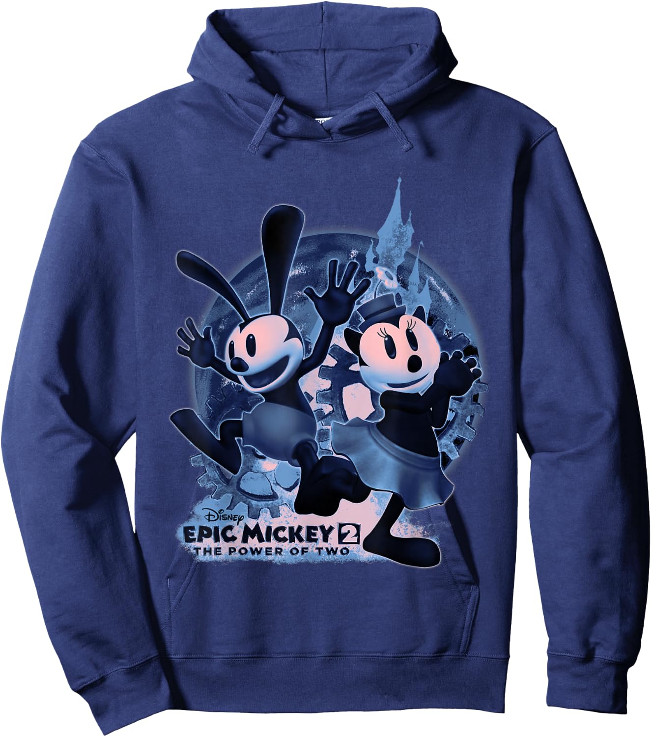 Disney Epic Mickey 2 The Power Of Two Group Portrait Hoodie - Hoodie | Navy