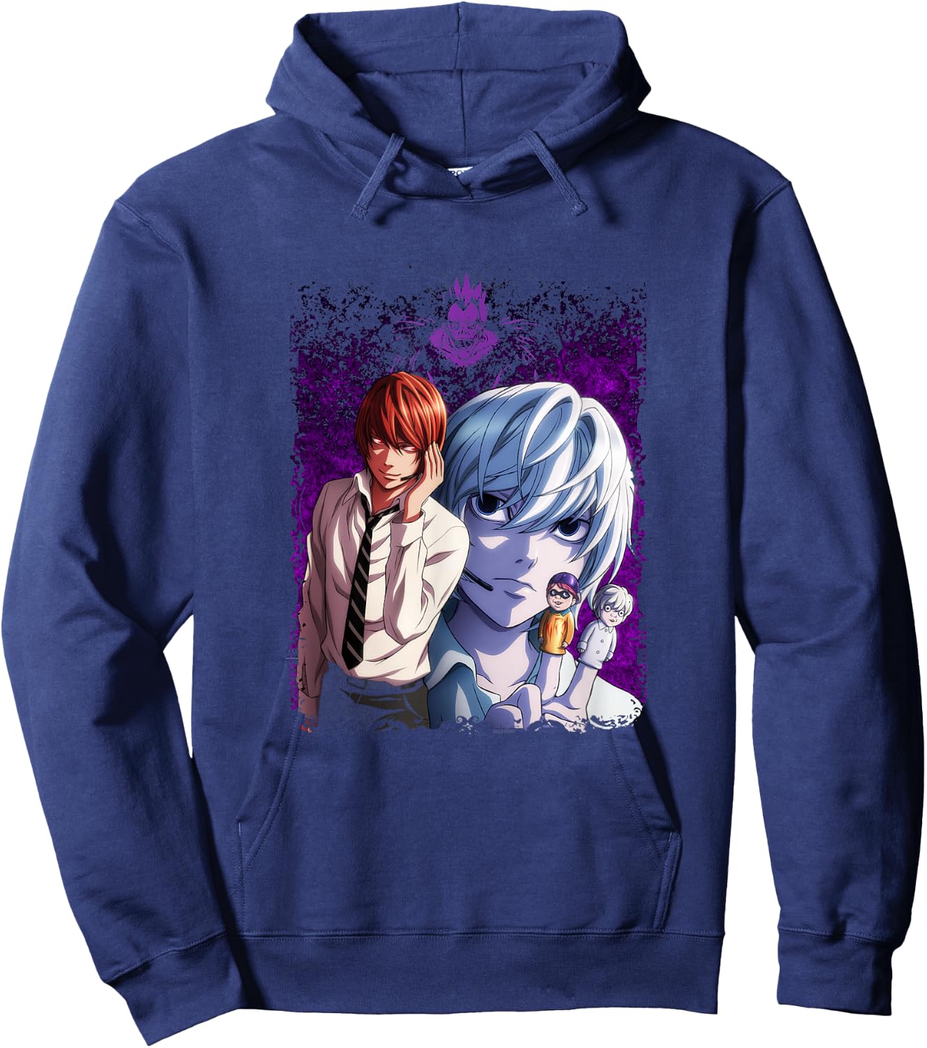 Death Note Near's Finger Puppets Anime Hoodie - Hoodie | Navy