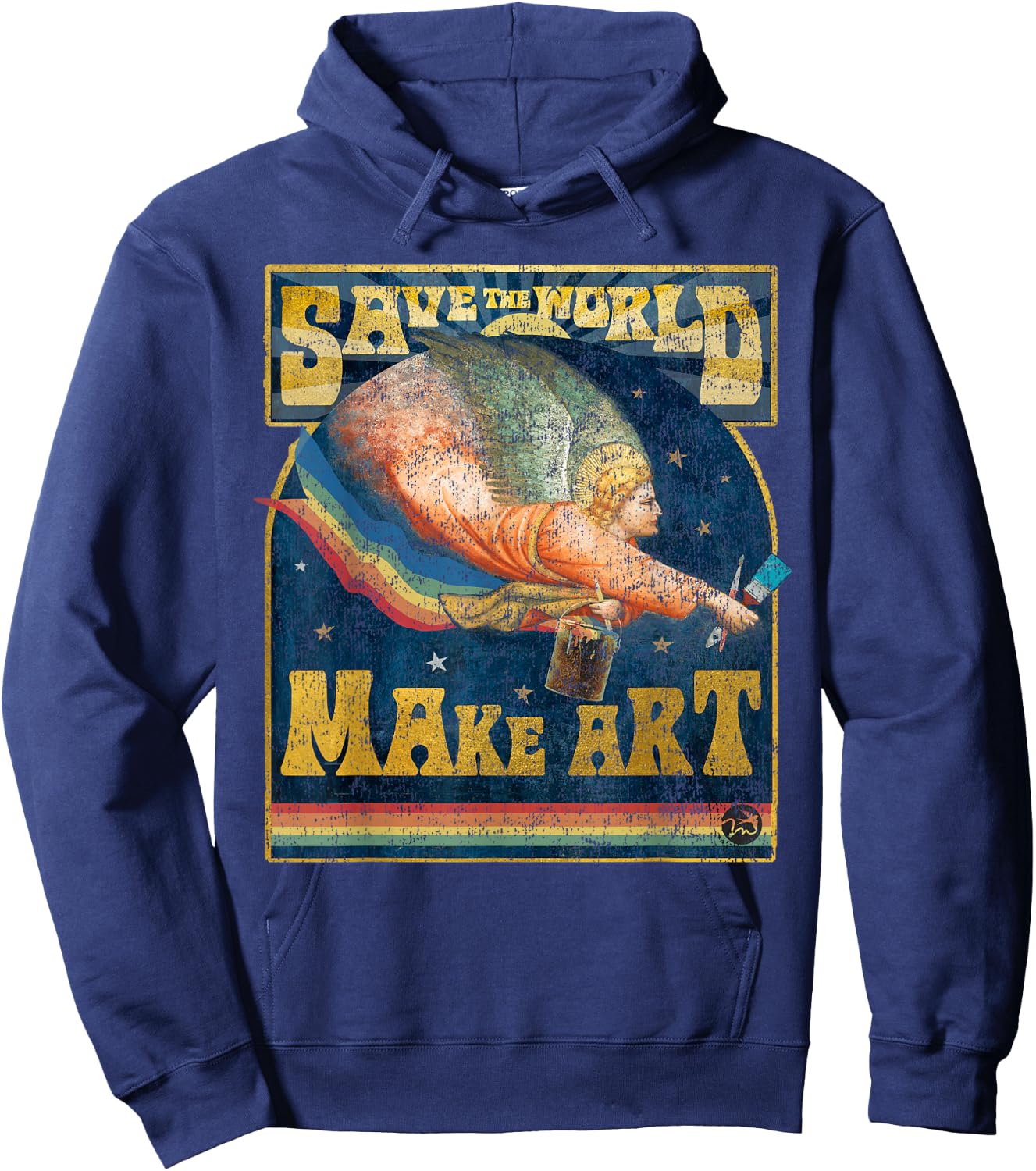 Save The World Make Art - Painters, Graphic Artists, Potters Hoodie - Hoodie | Navy