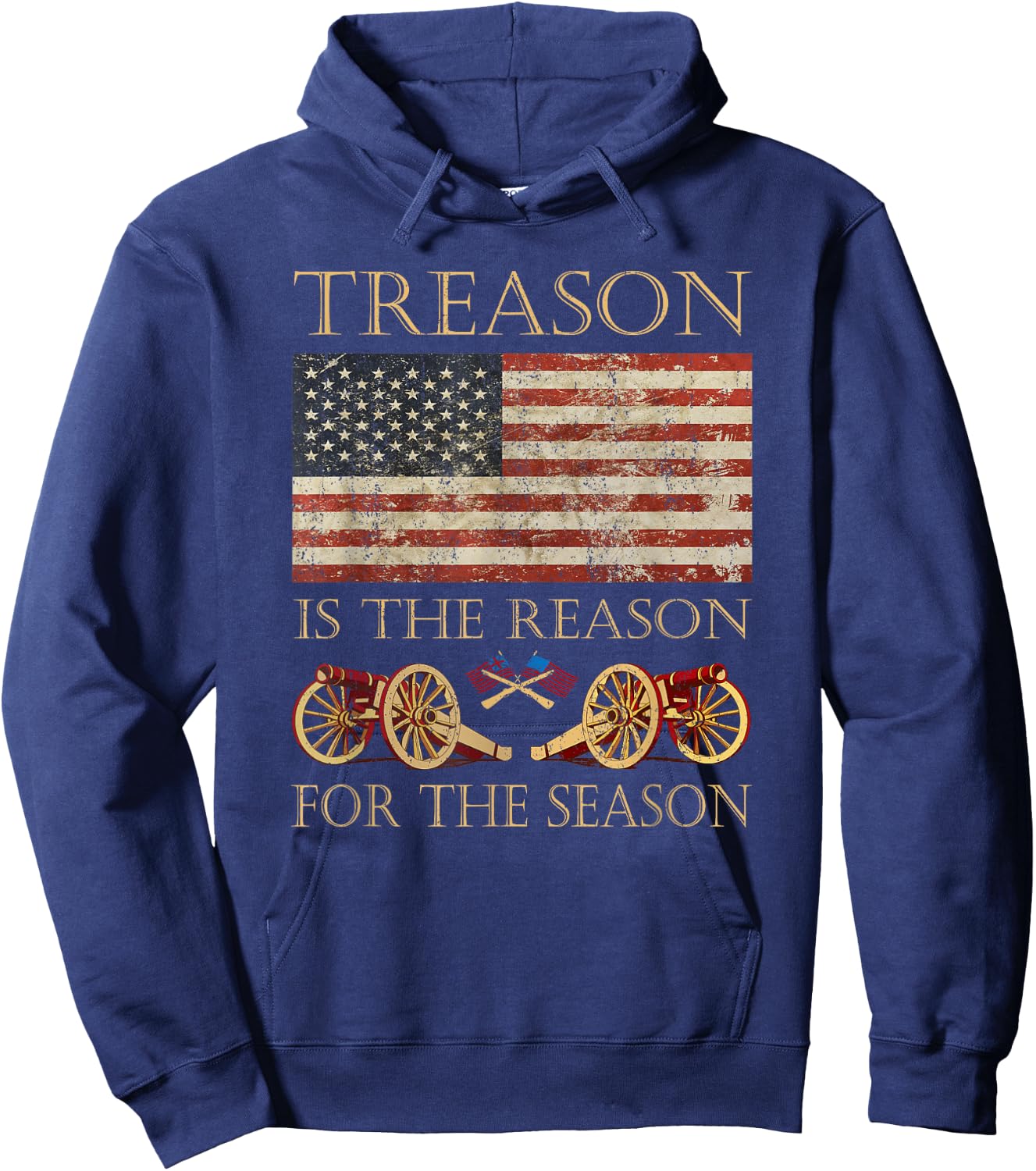Treason Is The Reason For The Season Independence Day Kids Men Hoodie - Hoodie | Navy