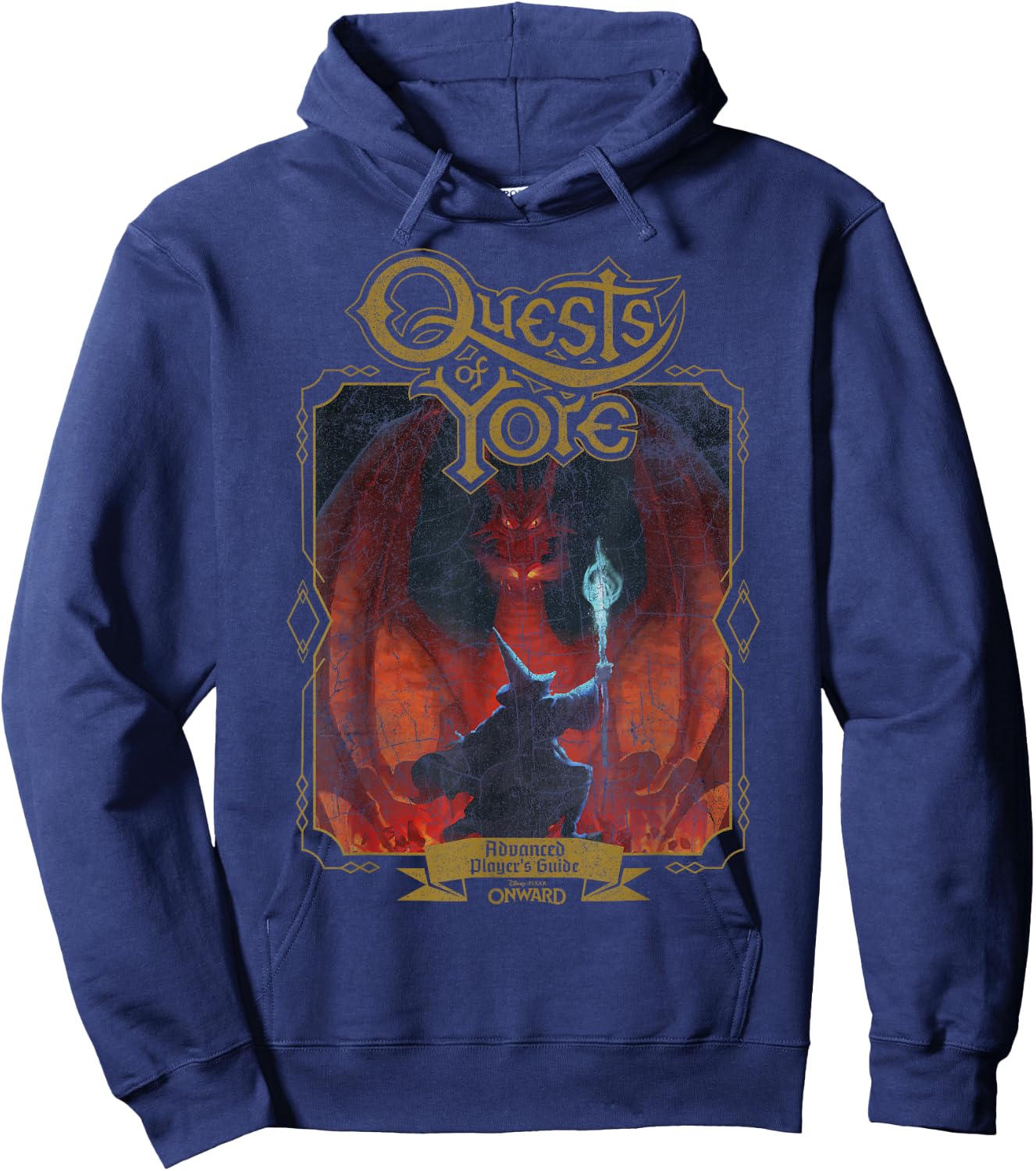 Disney Pixar Onward Quests Of Yore Advanced Player's Guide Hoodie - Hoodie | Navy