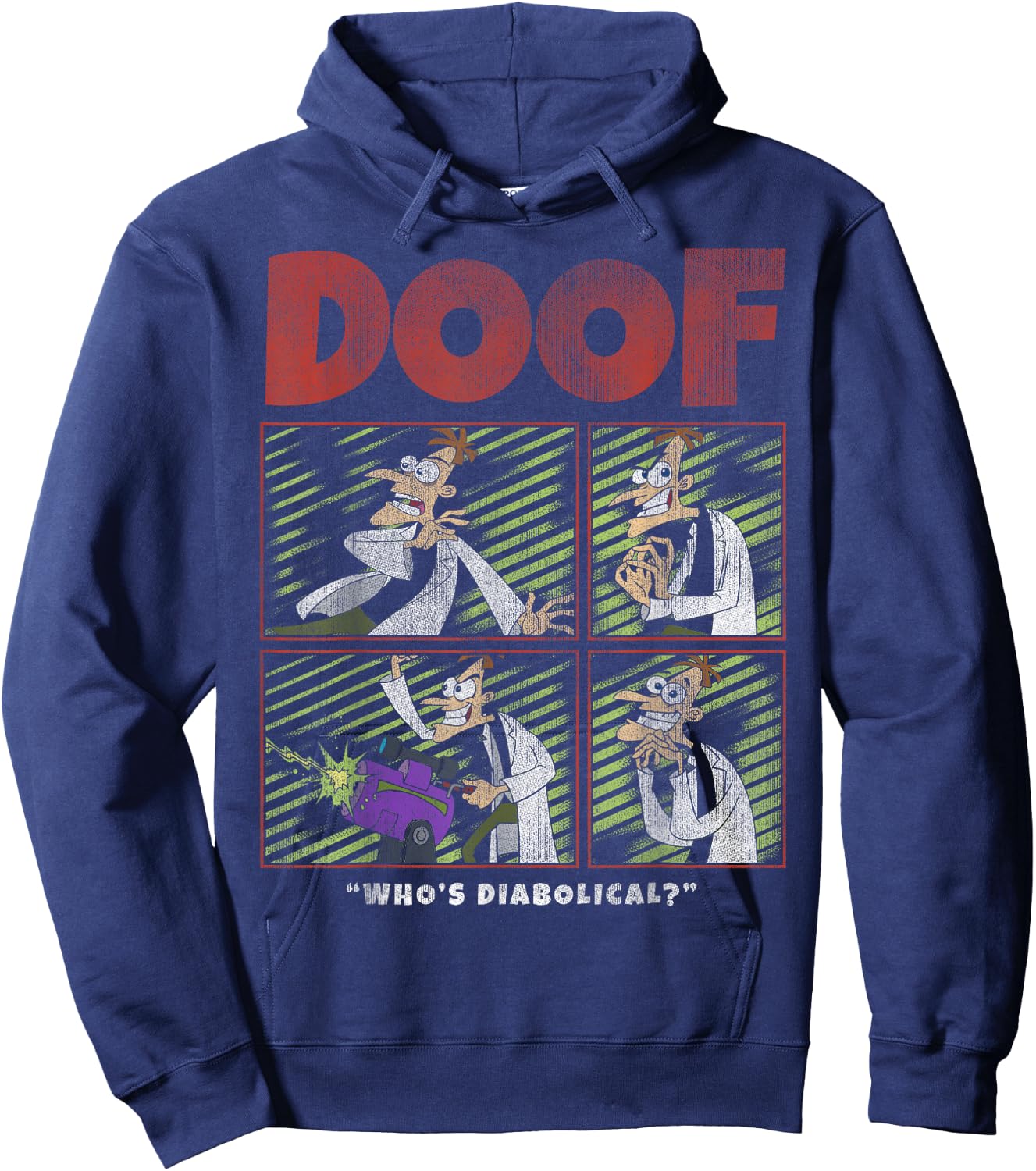 Disney Phineas and Ferb Doof Box Up Hoodie - Hoodie | Navy