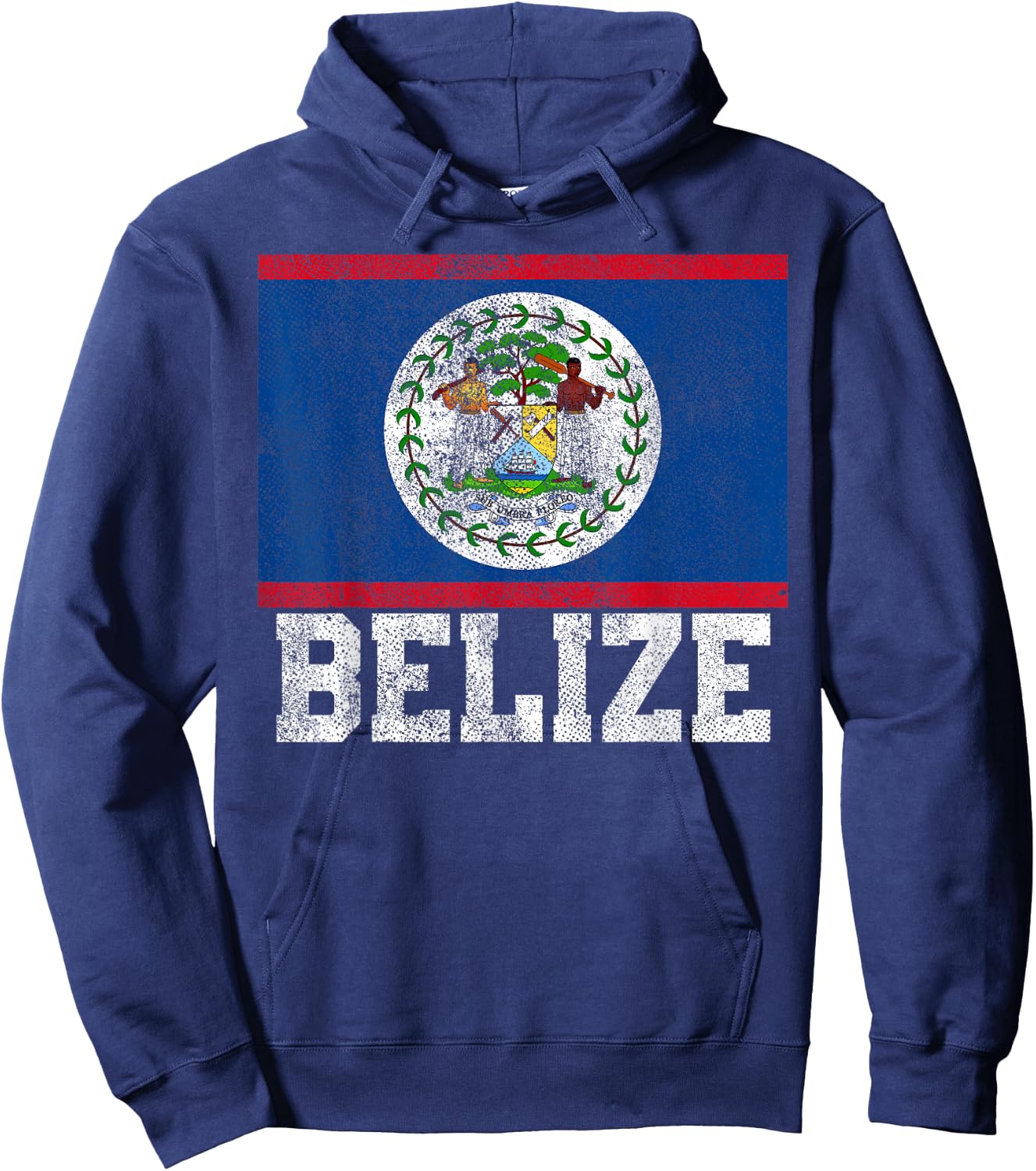 Belize Flag National Pride Roots Country Nation Souvenir Hoodie - Hoodie | Navy