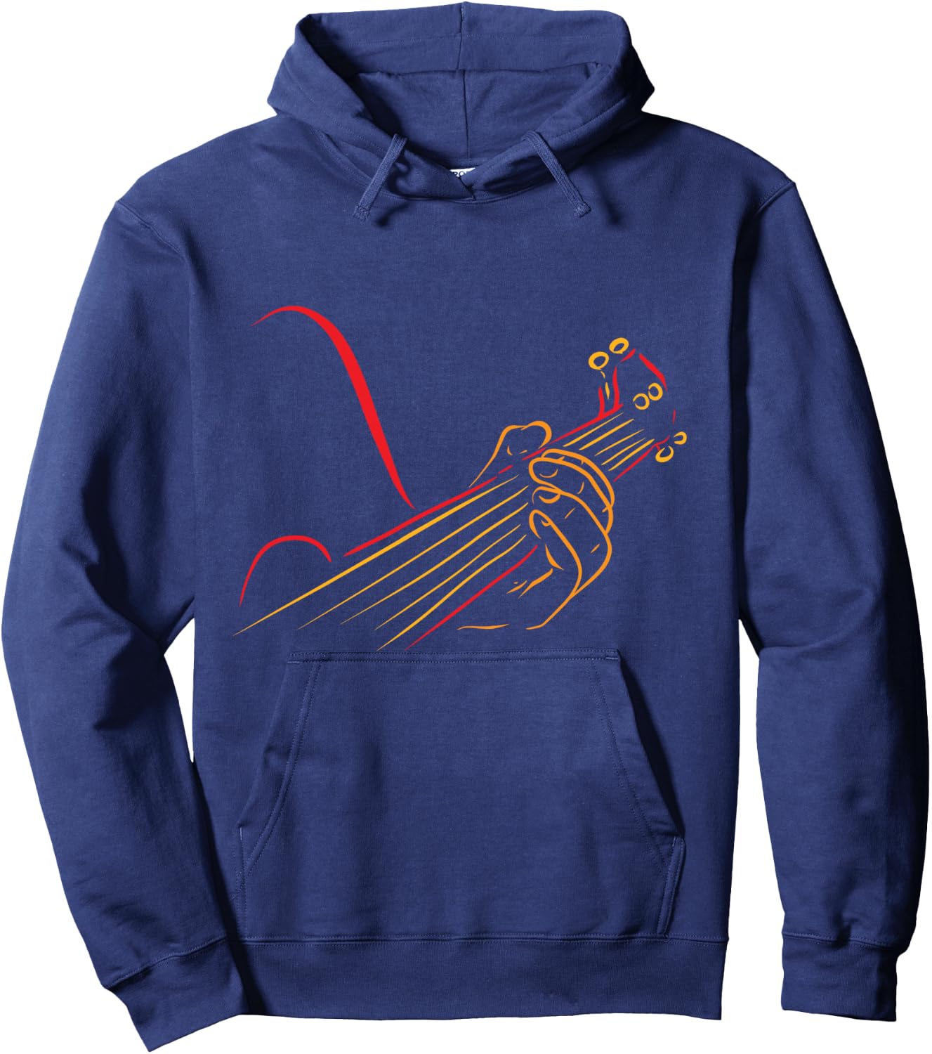 Playing Guitar Guitarist Music Life Funny Gift Hoodie - Hoodie | Navy