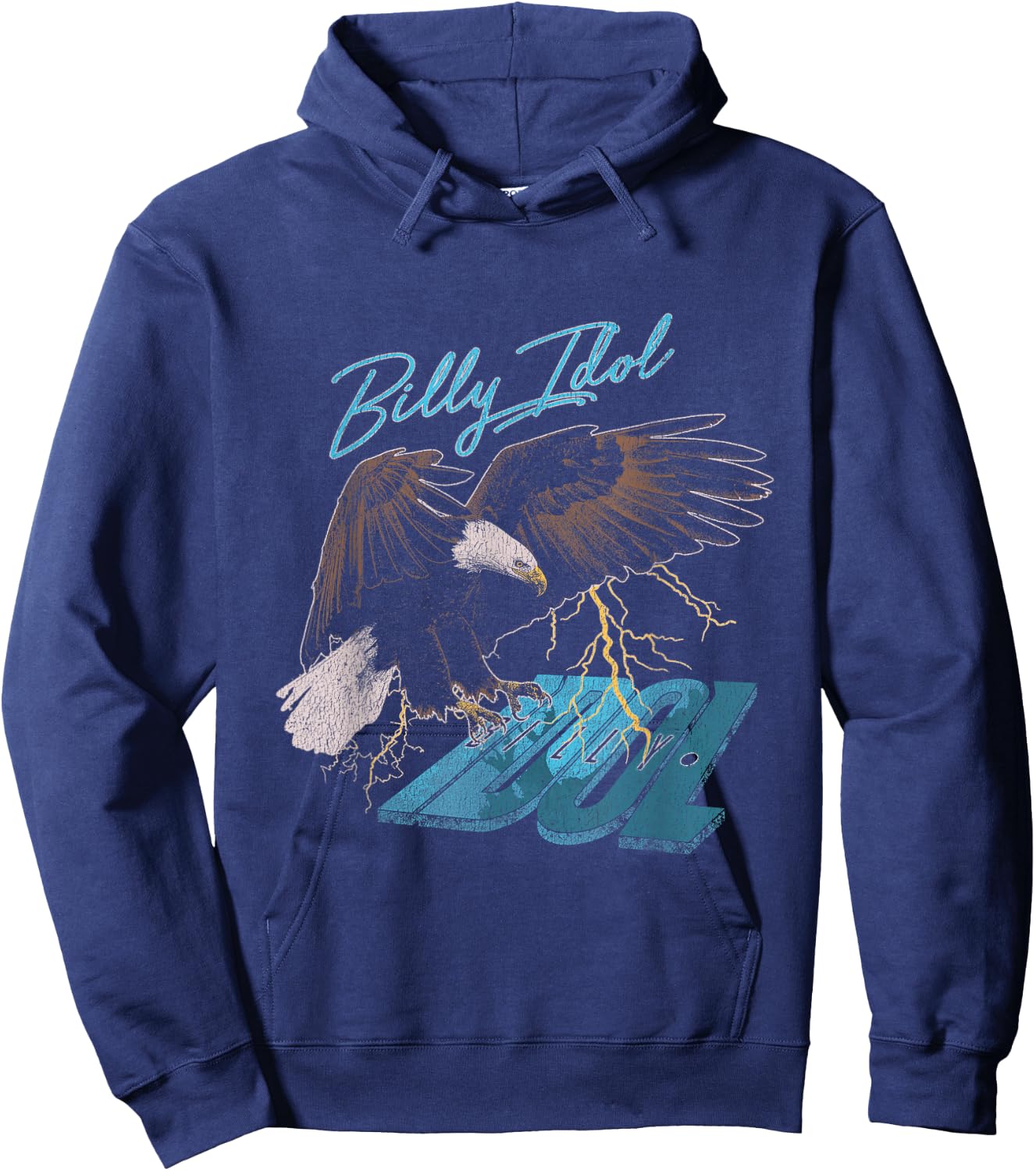Billy Idol - Biker Eagle Hoodie - Hoodie | Navy