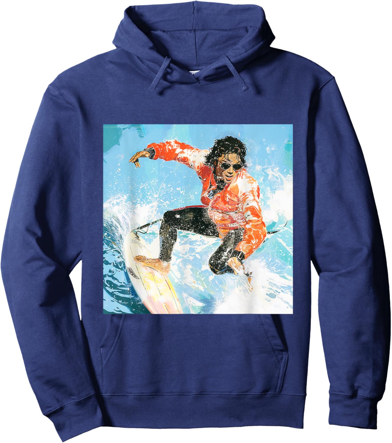 Michael Jackson Surfing 001 Hoodie - Hoodie | Navy