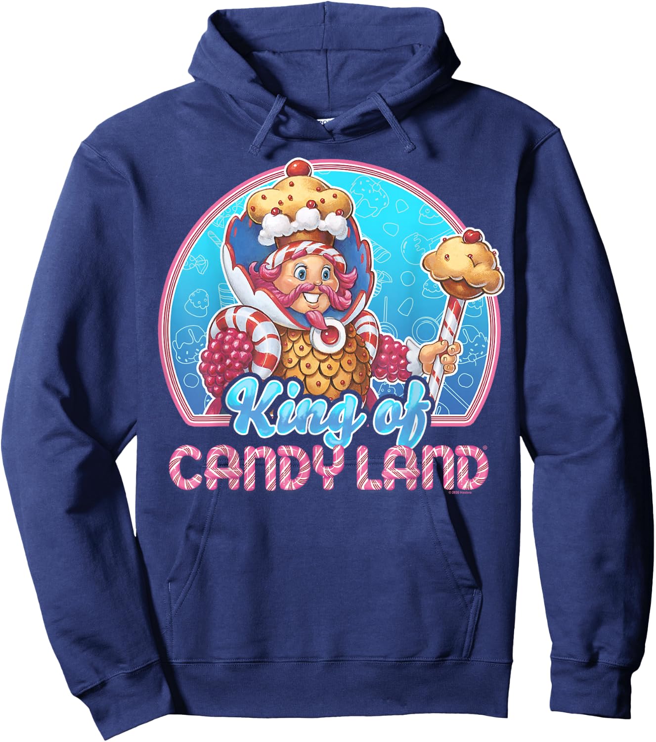 Candy Land King of Candy Land Portrait Hoodie - Hoodie | Navy