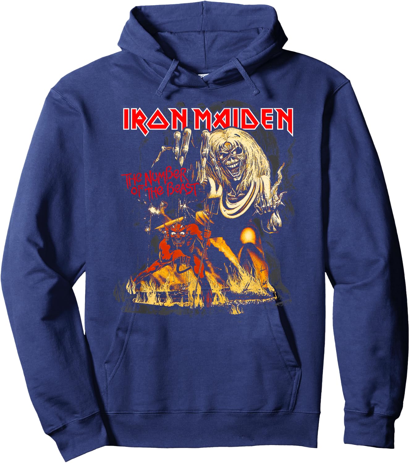Iron Maiden - Number of the Beast Graphic Hoodie - Hoodie | Navy