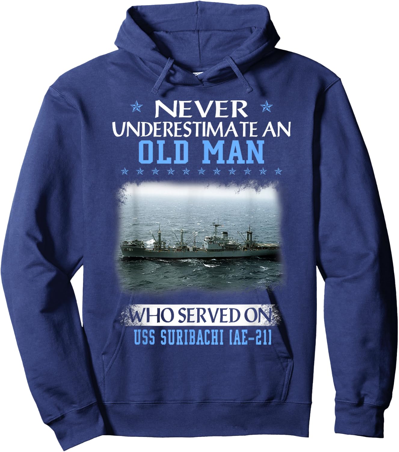 USS Suribachi AE-21 Veterans Day Father Day Hoodie - Hoodie | Navy