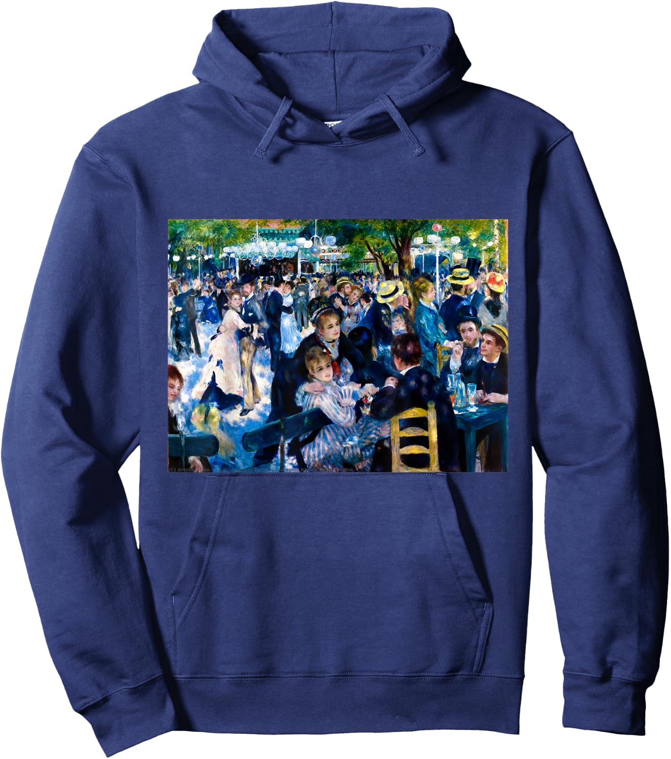 Dance at Moulin de la Galette | Pierre-Auguste Renoir Hoodie - Hoodie | Navy