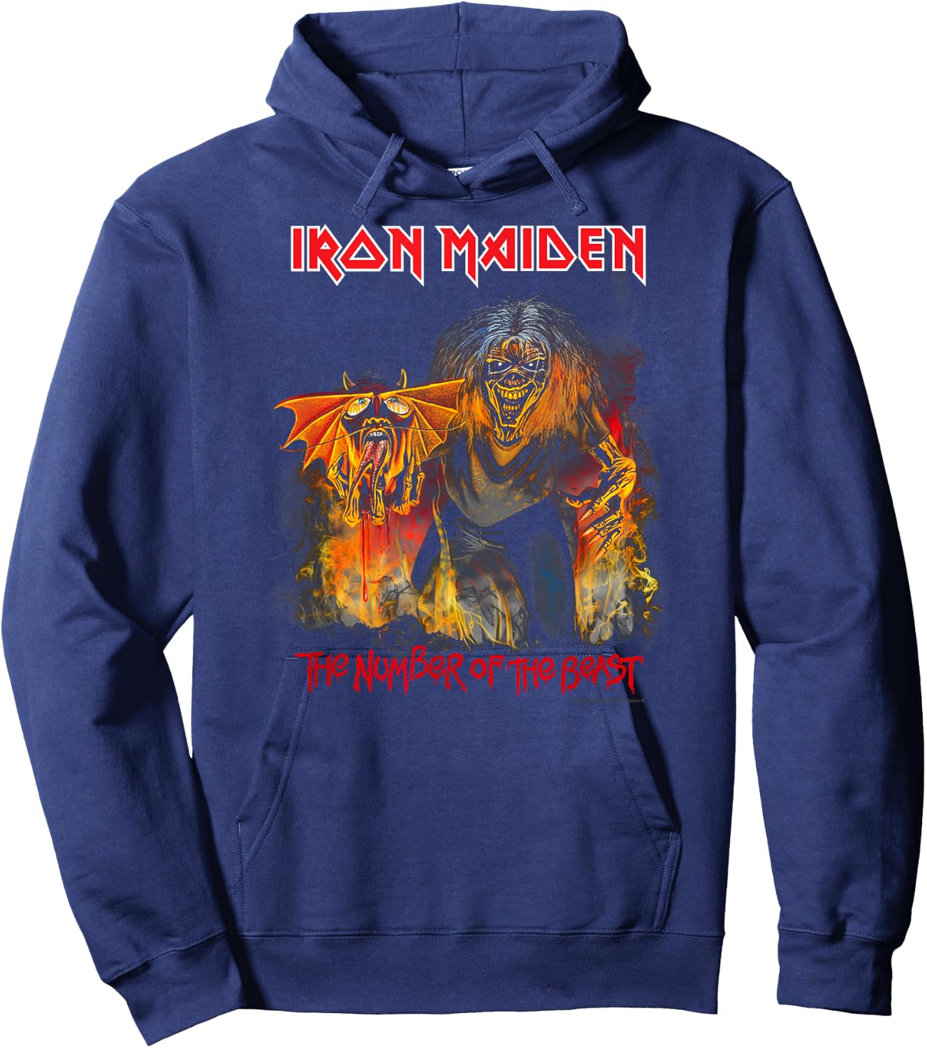 Iron Maiden Legacy Collection Number of The Beast Hoodie - Hoodie | Navy