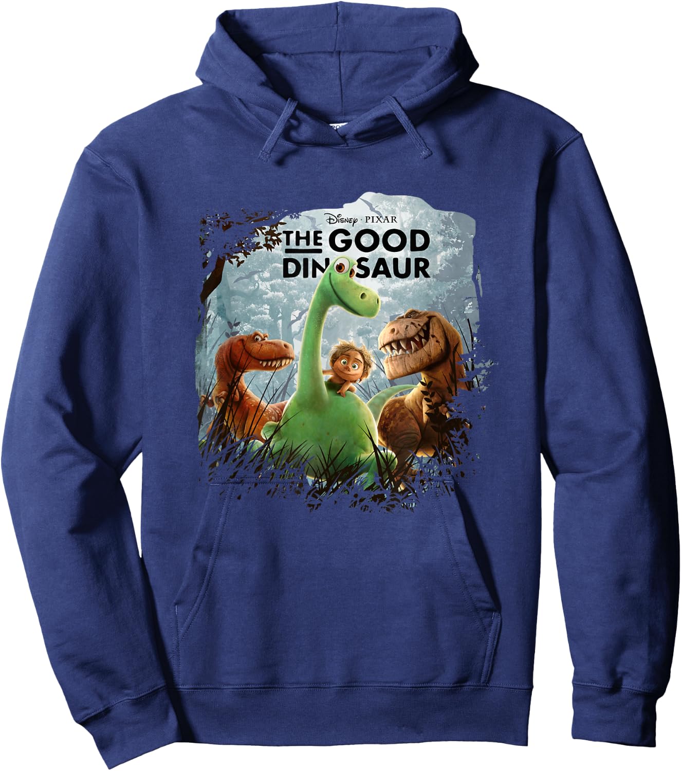 Disney Pixar The Good Dinosaur Iconic Group Shot Big Poster Hoodie - Hoodie | Navy