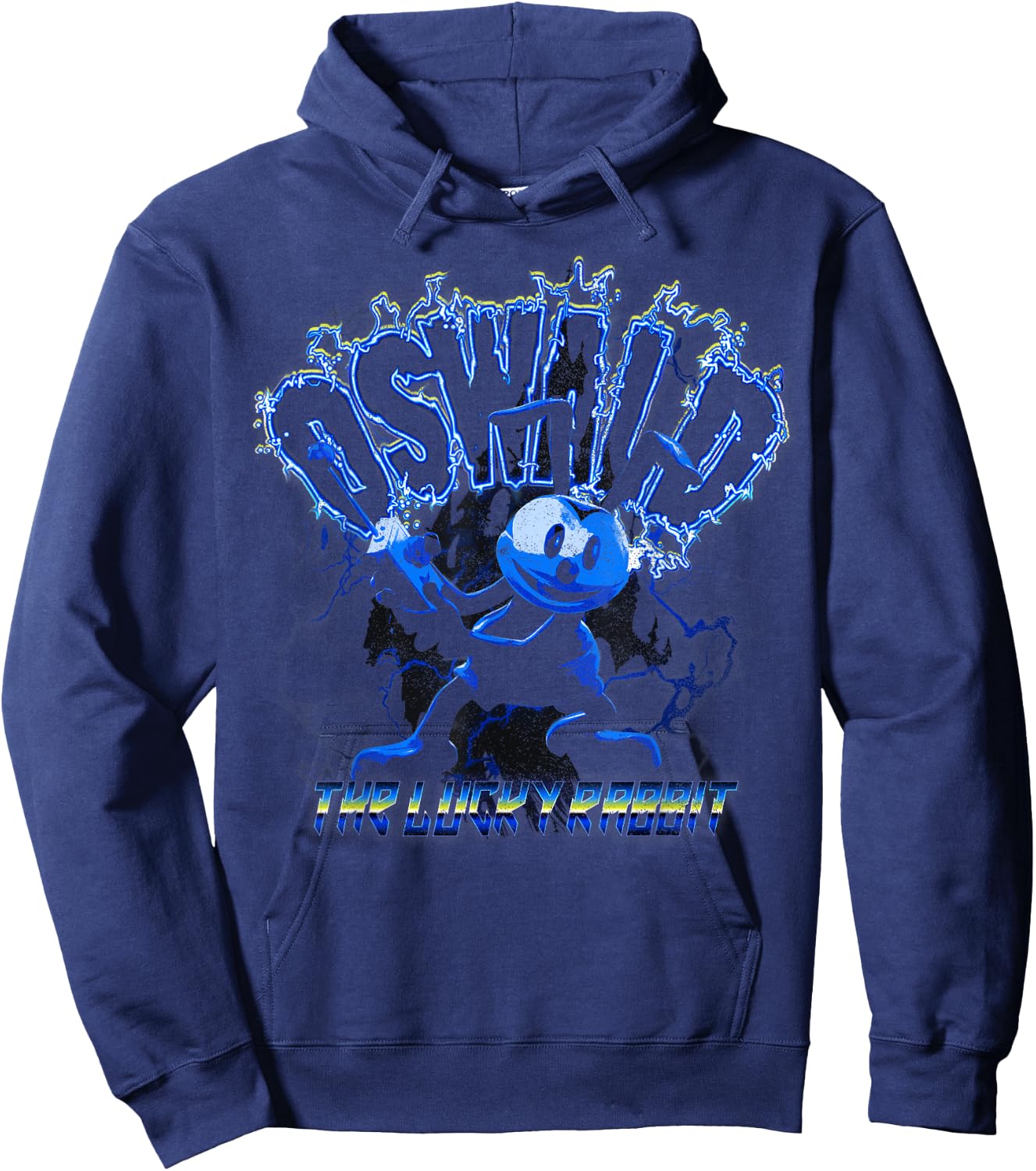 Disney Epic Mickey Oswald The Lucky Rabbit Portrait Hoodie - Hoodie | Navy