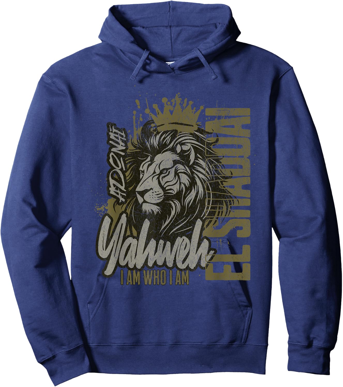 Christian Names God Witness Women Lion Yahweh Cool Hoodie - Hoodie | Navy
