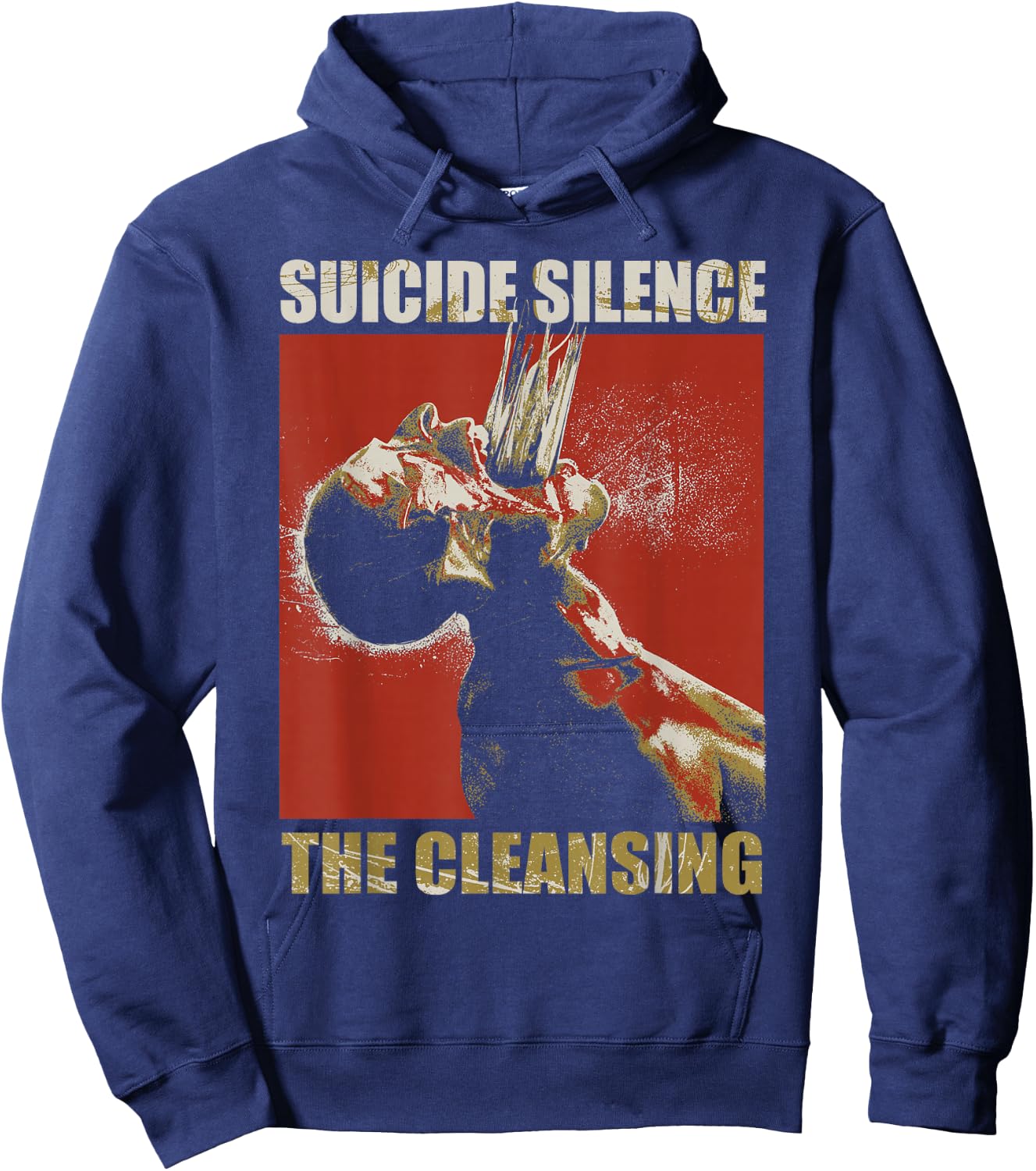 Suicide Silence - Official Merchandise - Cleansing Block Hoodie - Hoodie | Navy