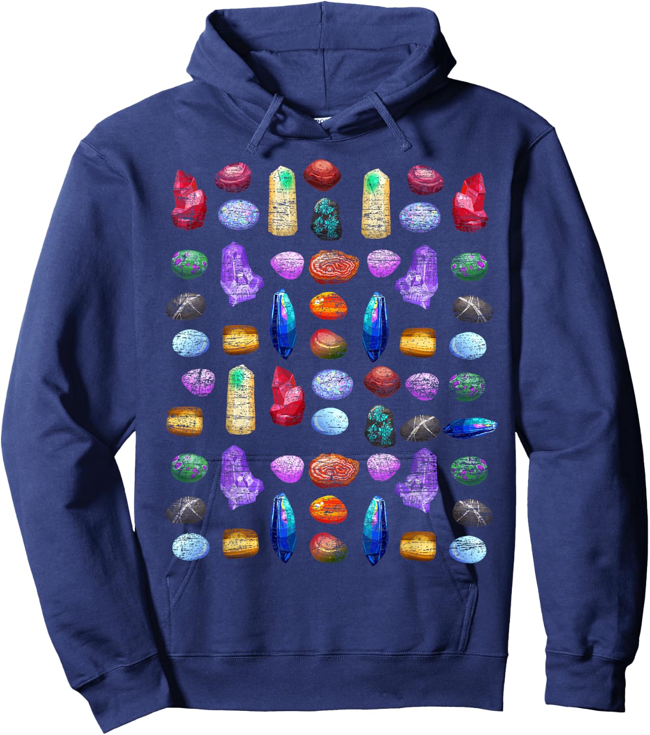 Gemstone Collection Geology Gift Hoodie - Hoodie | Navy