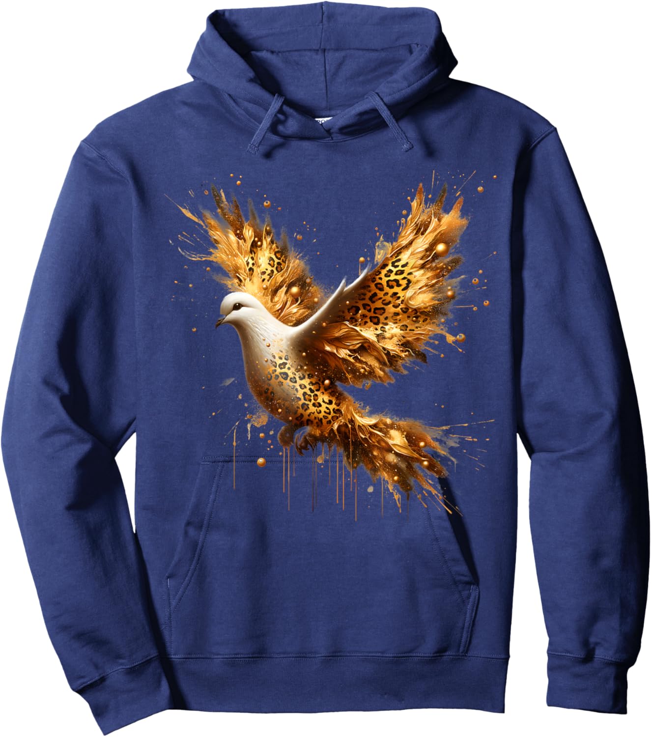 Holy Spirit Dove Catholic Christian Hoodie - Hoodie | Navy