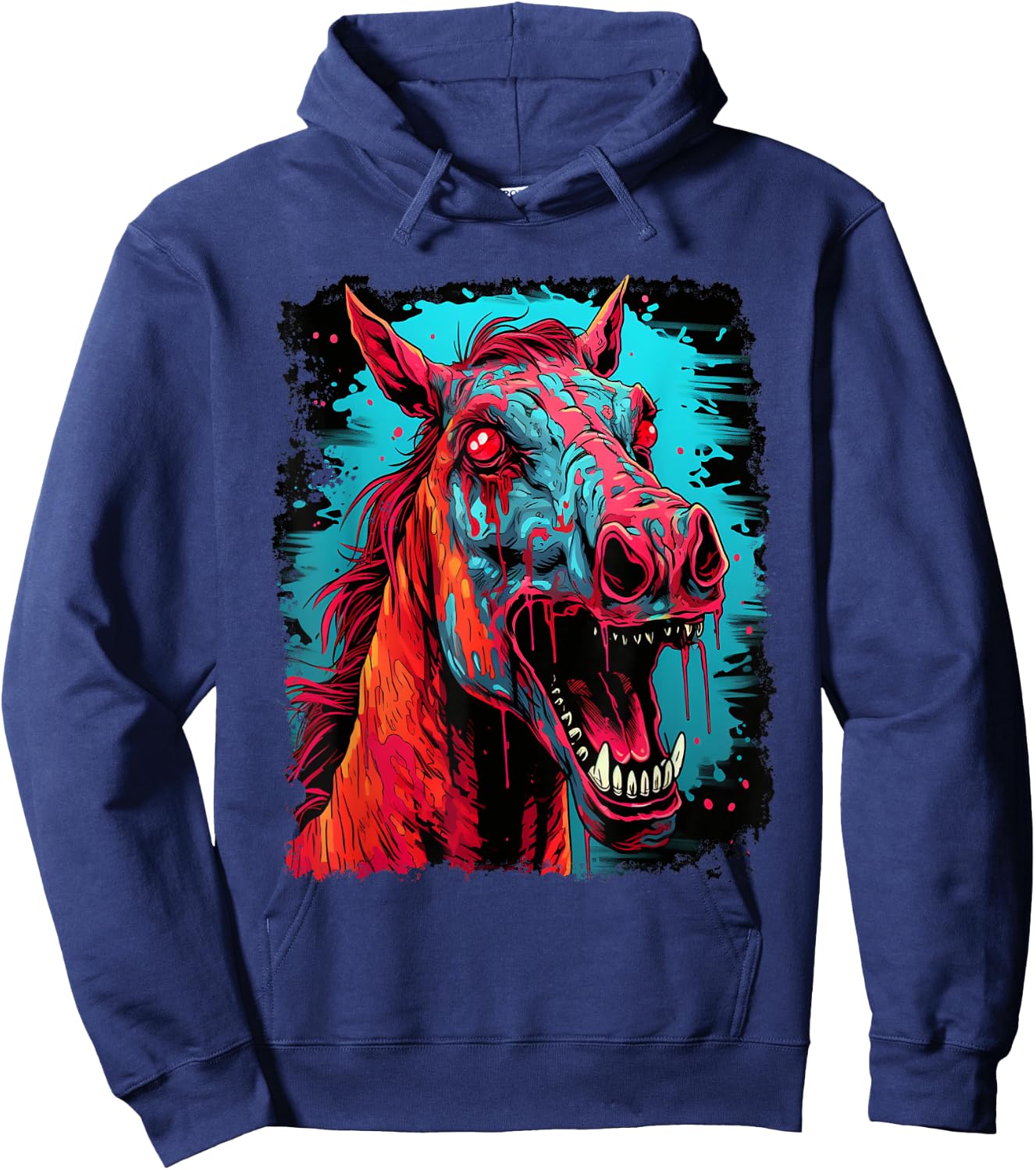 Zombie Horse Hoodie - Hoodie | Navy