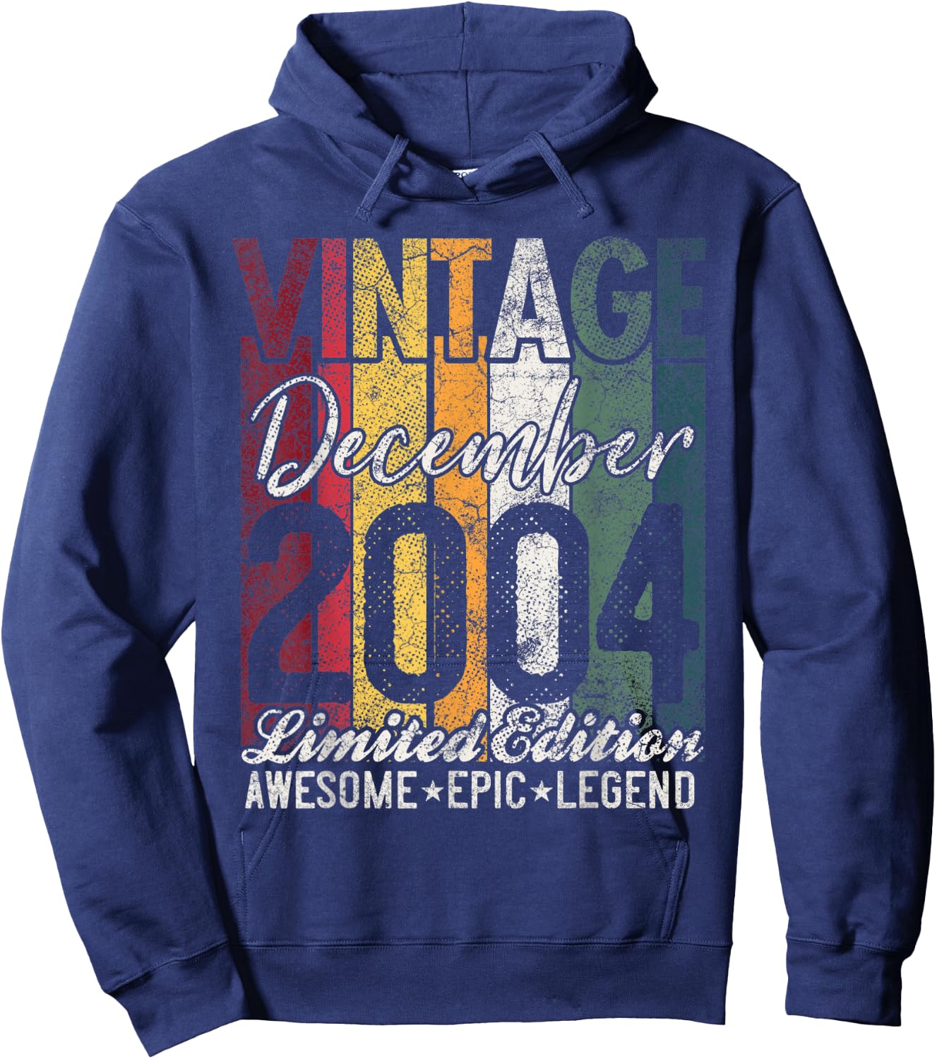 Awesome Since December 2004 19th Birthday Gift 19 Years Old Hoodie - Hoodie | Navy