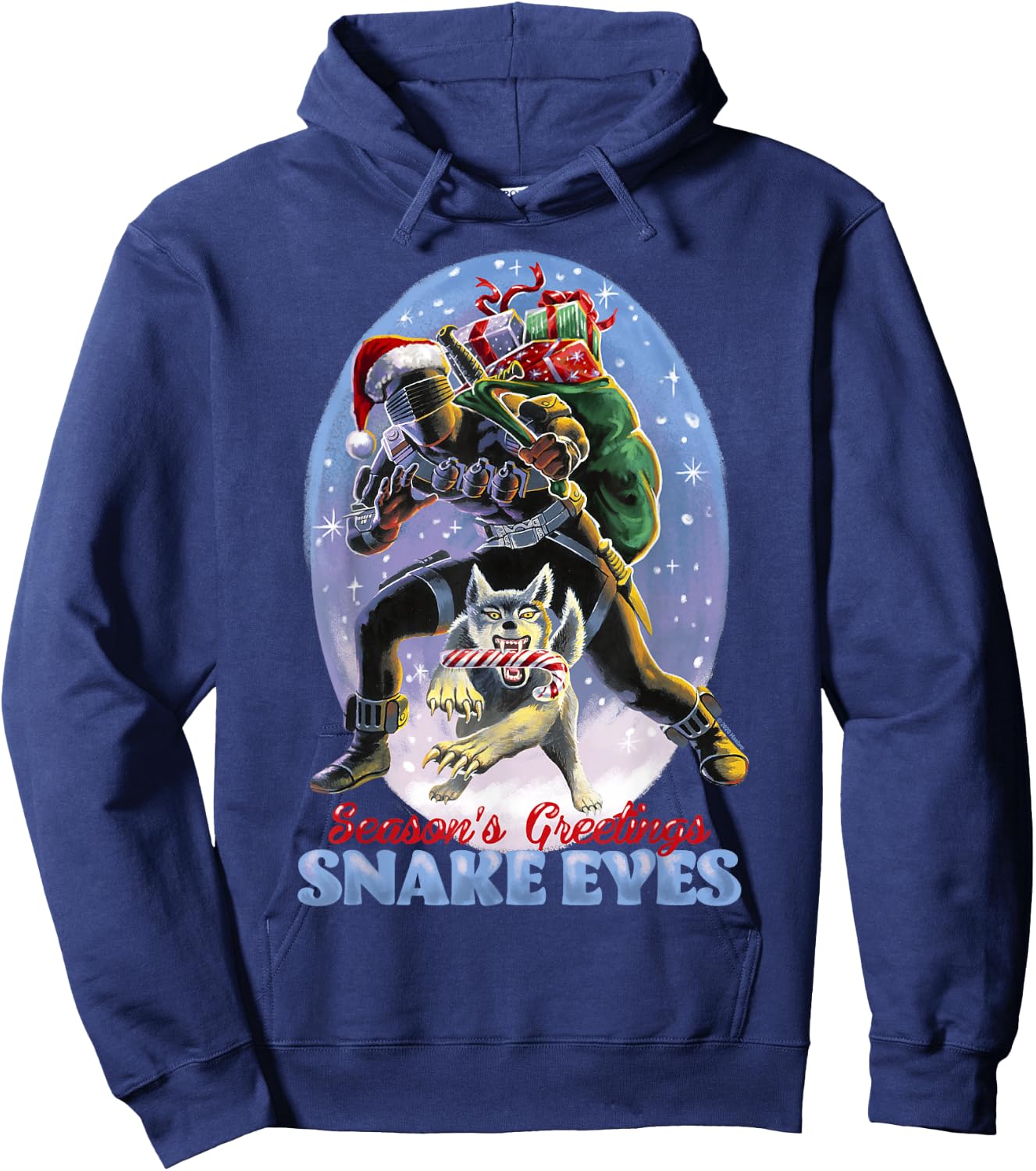 G.I. Joe Christmas Snake Eyes Season's Greetings Hoodie - Hoodie | Navy