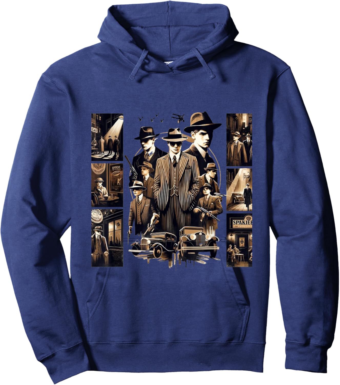 Gangsters Speakeasys 1920's Prohibition era Hoodie - Hoodie | Navy