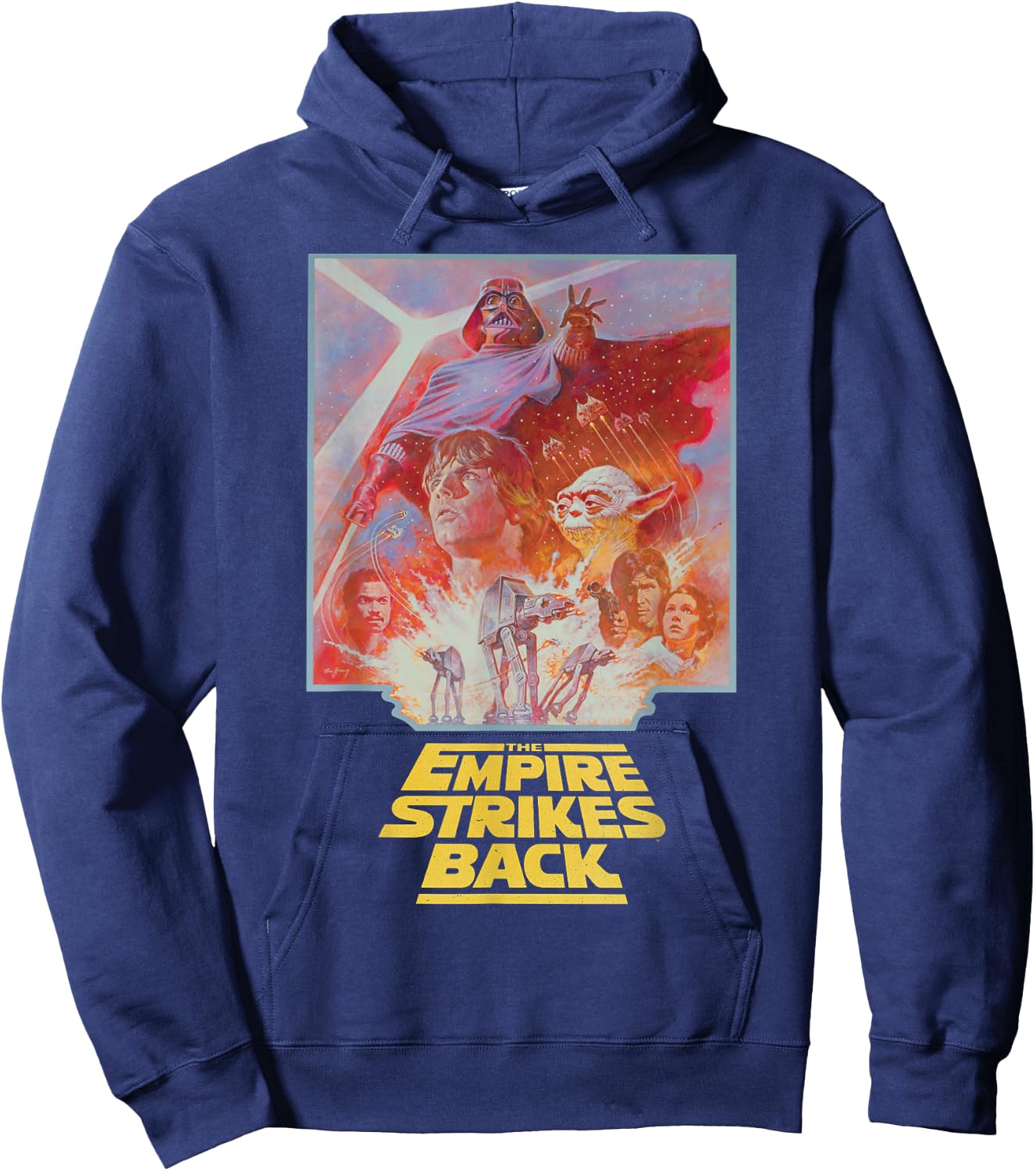 Star Wars The Empire Strikes Back Vintage Poster Art Hoodie - Hoodie | Navy