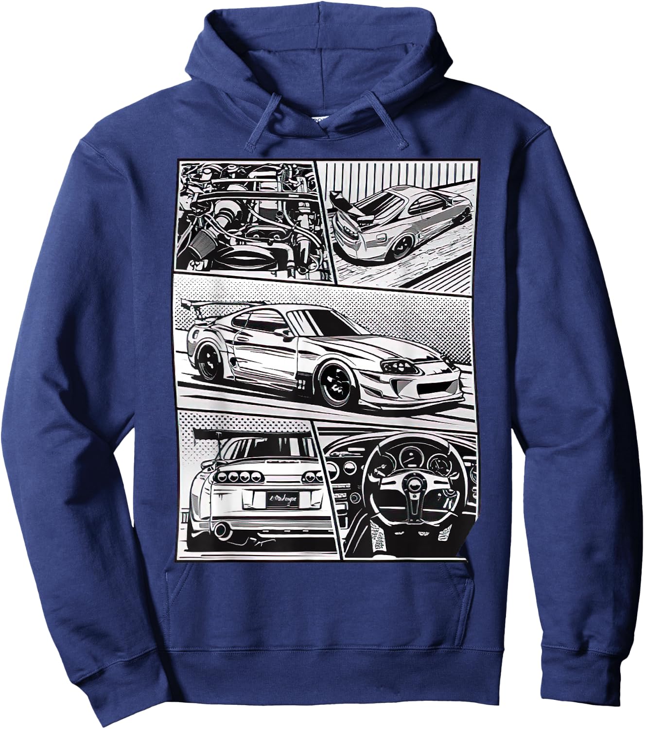 Supra JDM comic book, nice Gift Hoodie - Hoodie | Navy