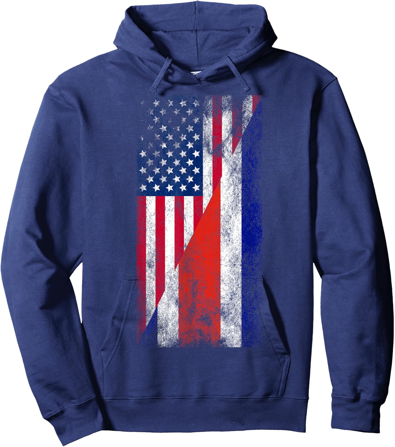 USA & Costa Rica Flag - United States of America Costa Rican Hoodie - Hoodie | Navy