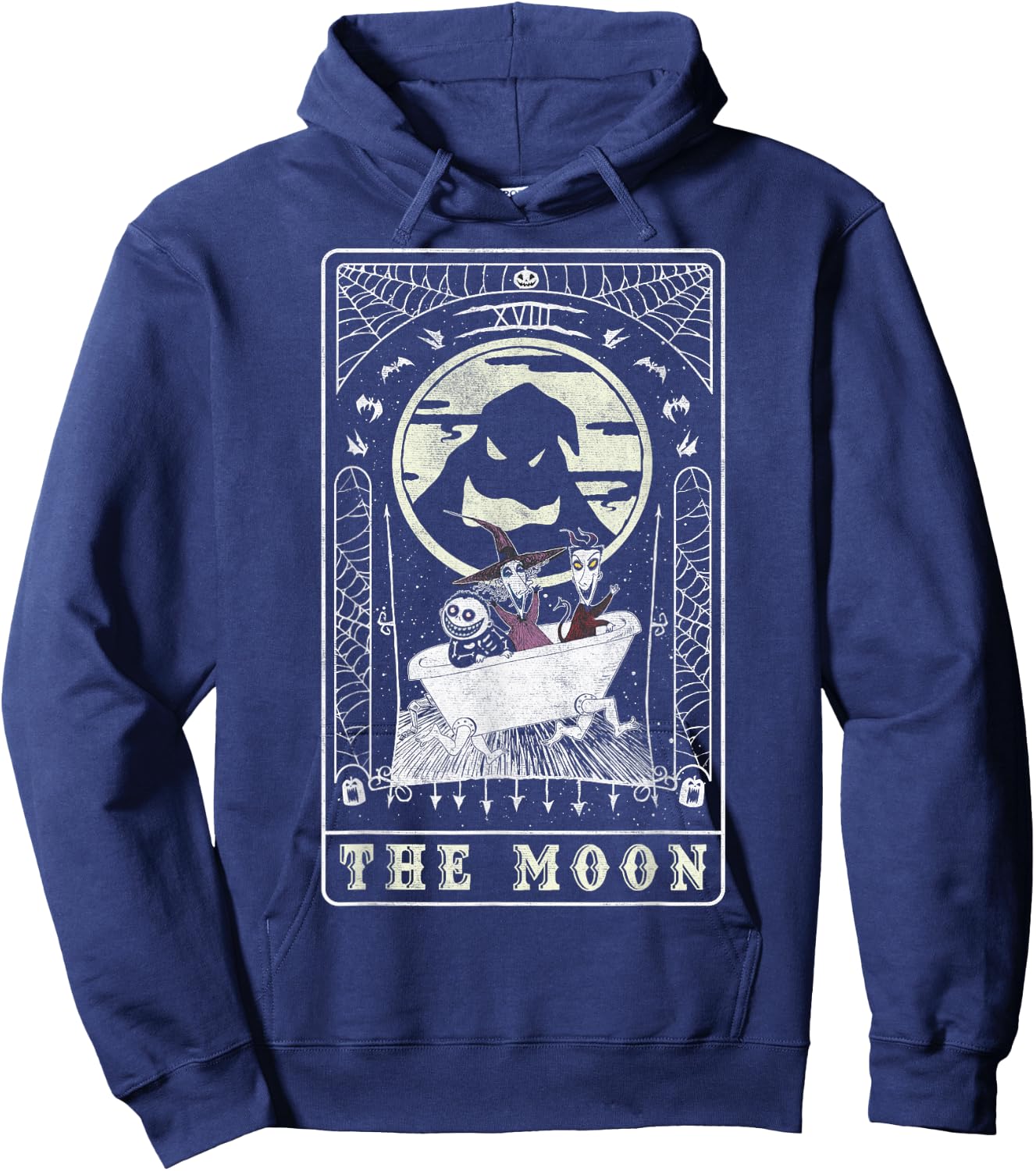 Disney The Nightmare Before Christmas The Moon Card Hoodie - Hoodie | Navy