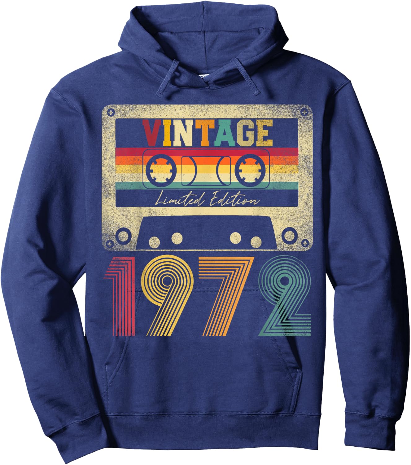Vintage 1972 53rd Birthday Gift 53 Years Old Limited Edition Hoodie - Hoodie | Navy