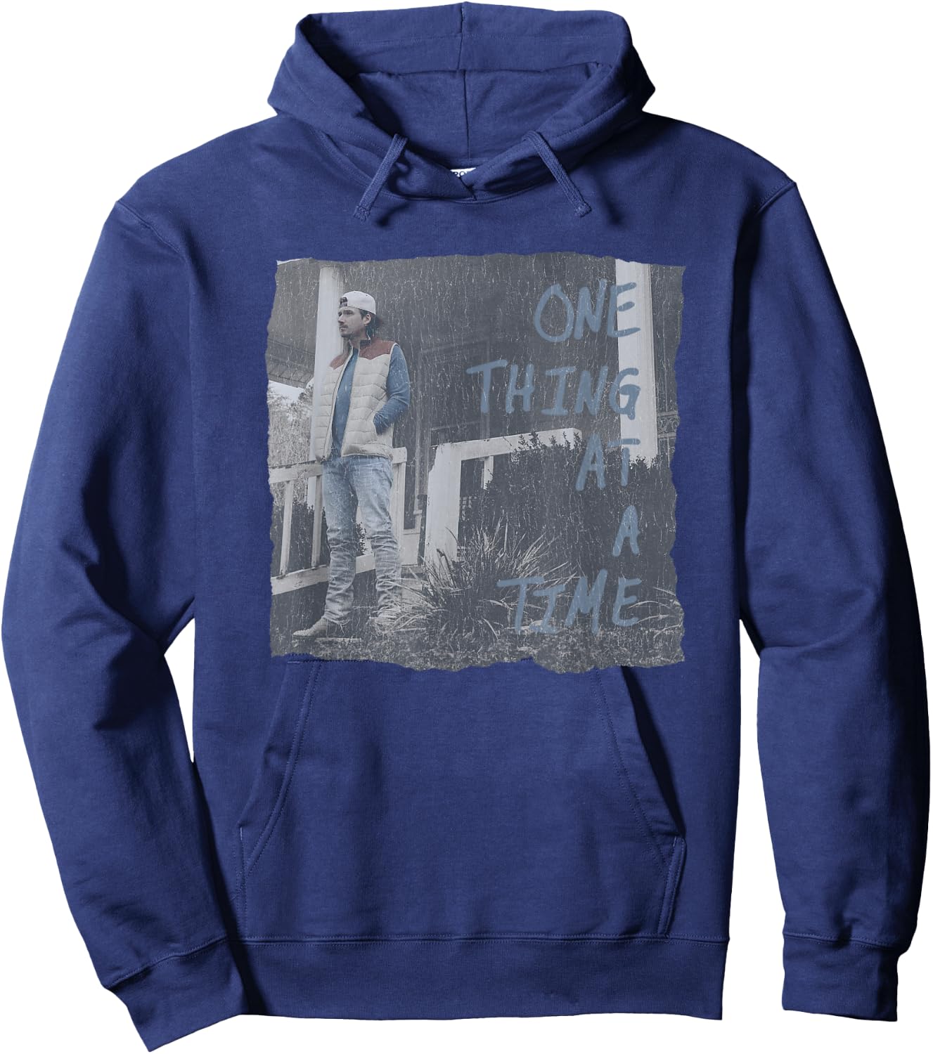 Official Morgan Wallen One Thing Photo Hoodie - Hoodie | Navy