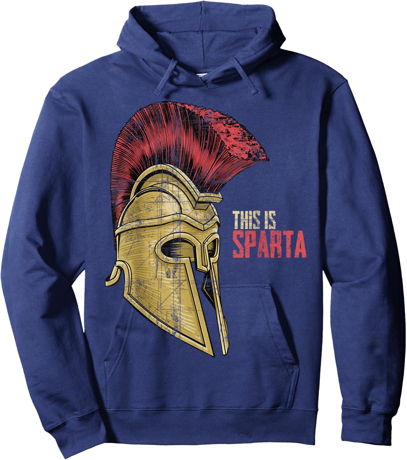 This is Sparta Warrior Helmet Hoodie - Hoodie | Navy