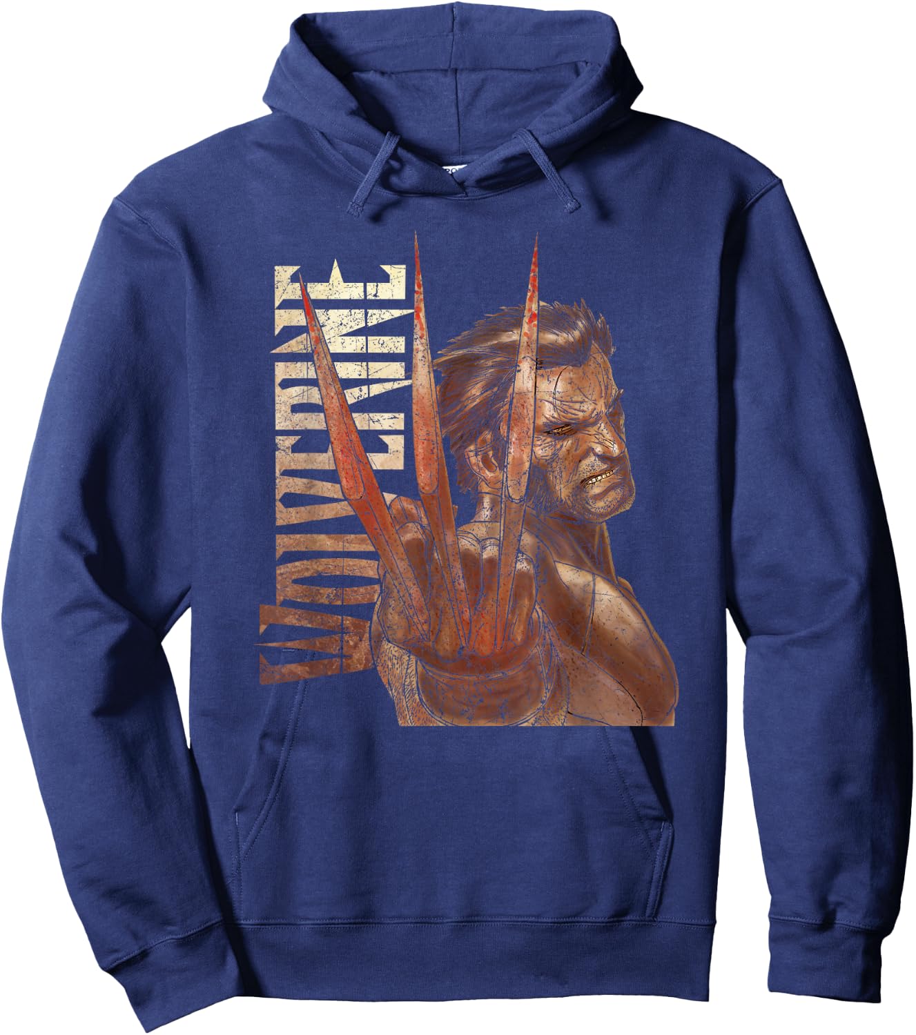 Marvel X-Men Wolverine Three Claws Hoodie - Hoodie | Navy