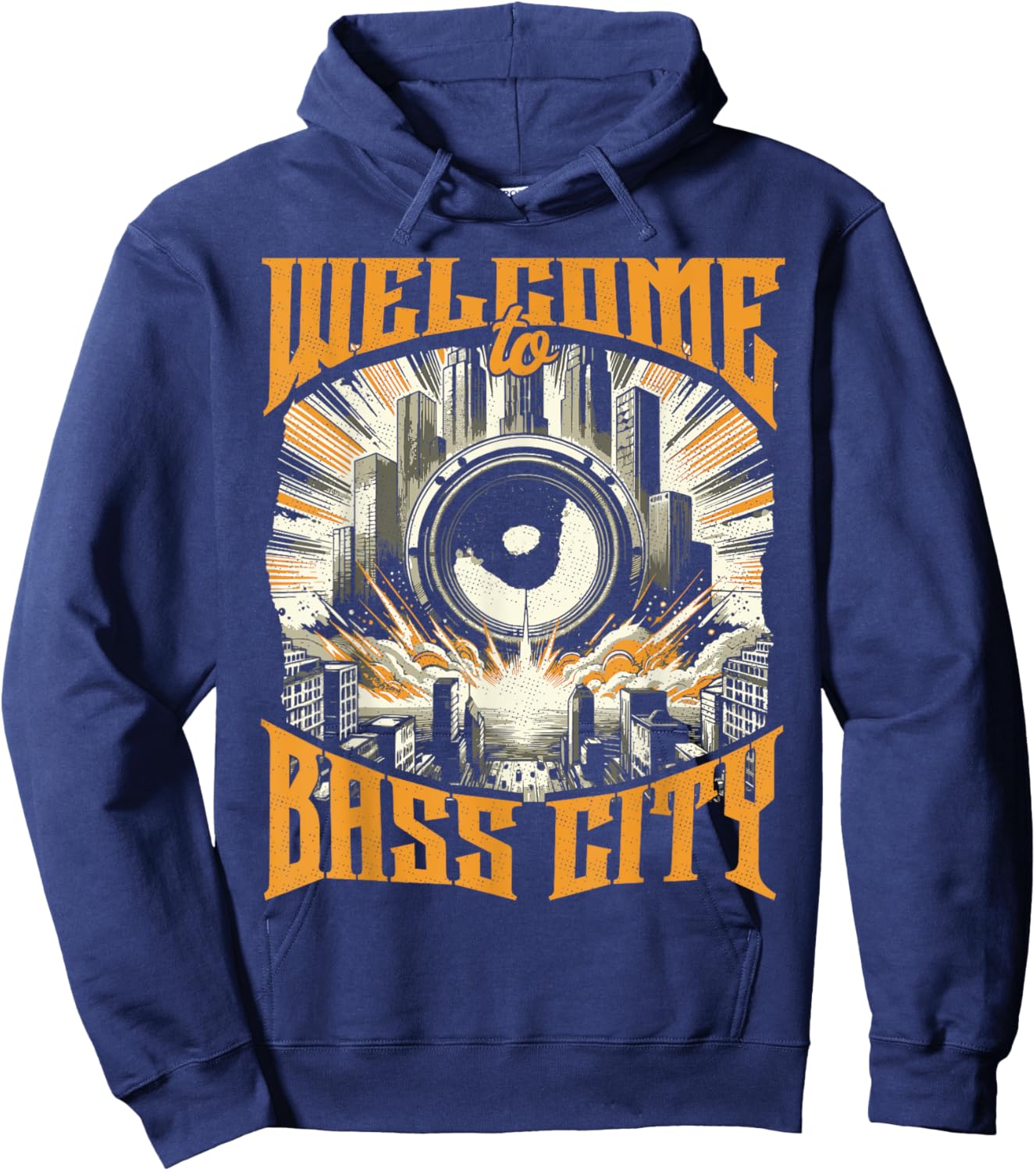 Cool Bass Music Deathstep Dubstep Tearout Riddim Hoodie - Hoodie | Navy