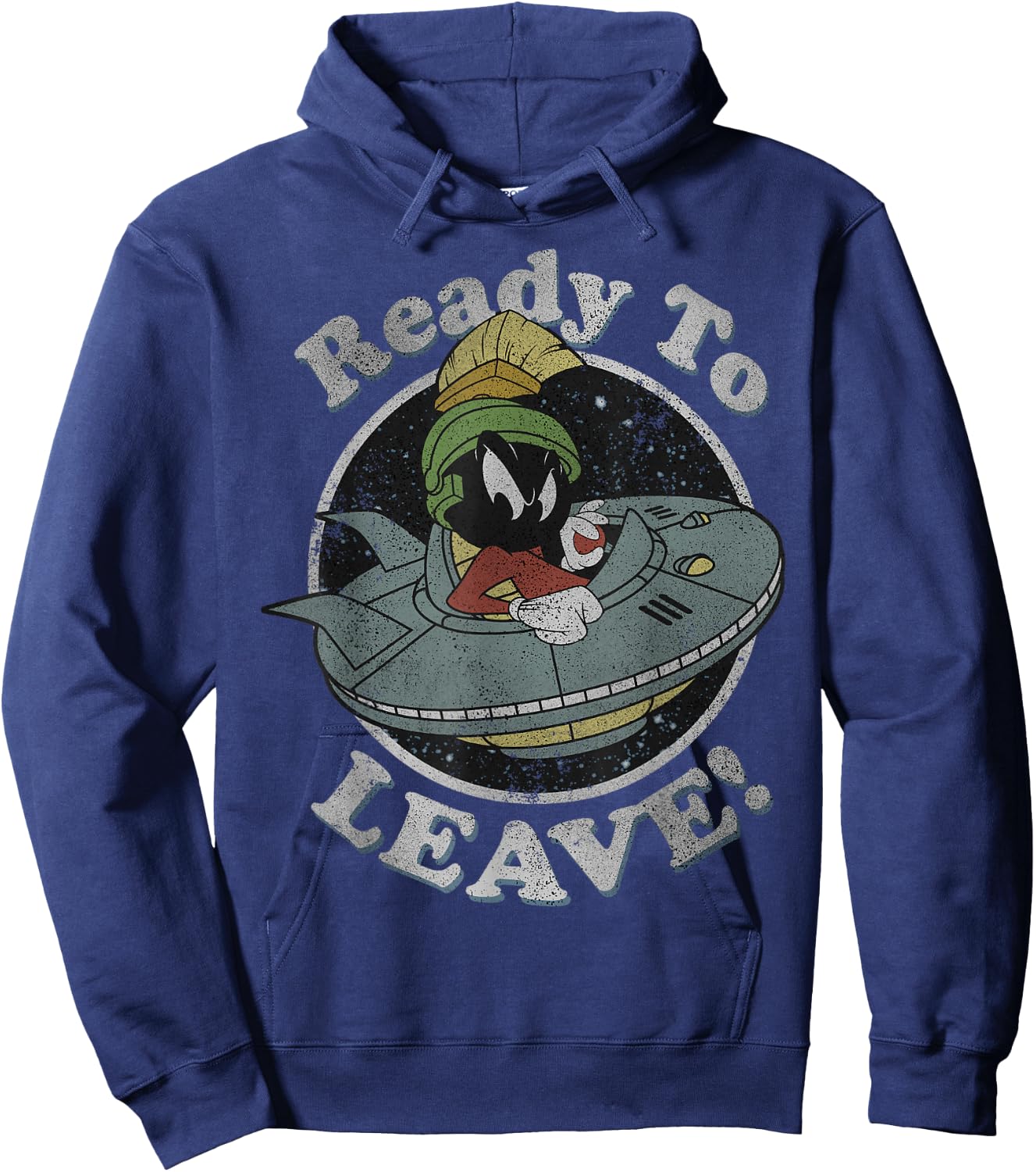 Looney Tunes Marvin The Martian Ready To Leave Hoodie - Hoodie | Navy