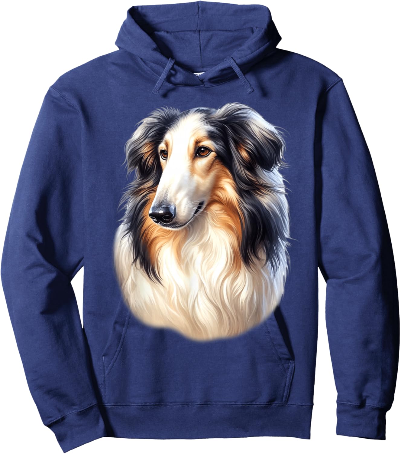 Borzoi Dog Hoodie - Hoodie | Navy