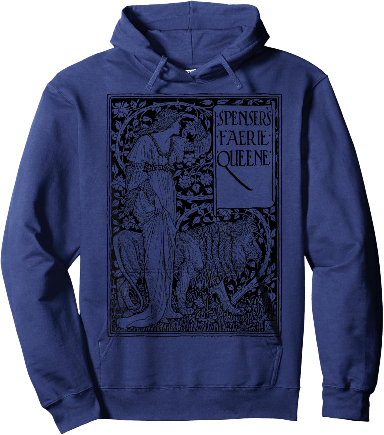 The Faerie Queene, Design by Walter Crane, 1915, Art Nouveau Hoodie - Hoodie | Navy