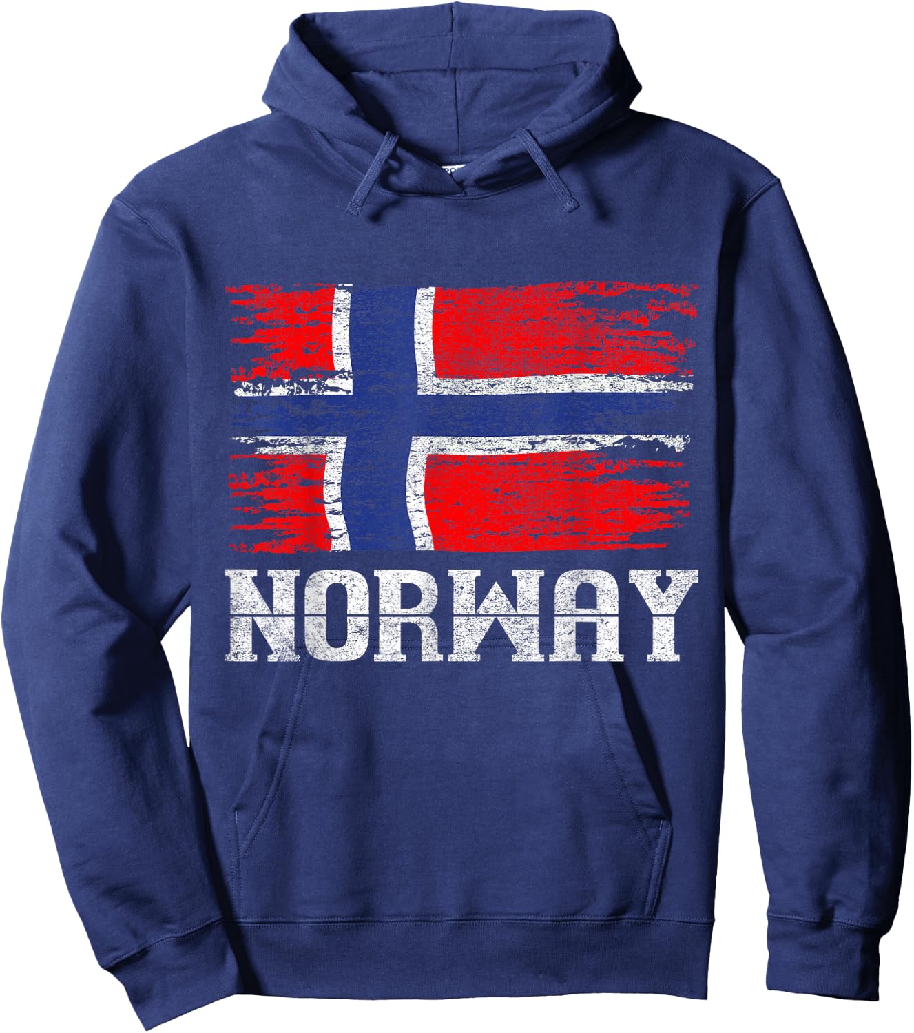 Norway Flag Scandinavia Gift Oslo Norway Hoodie - Hoodie | Navy