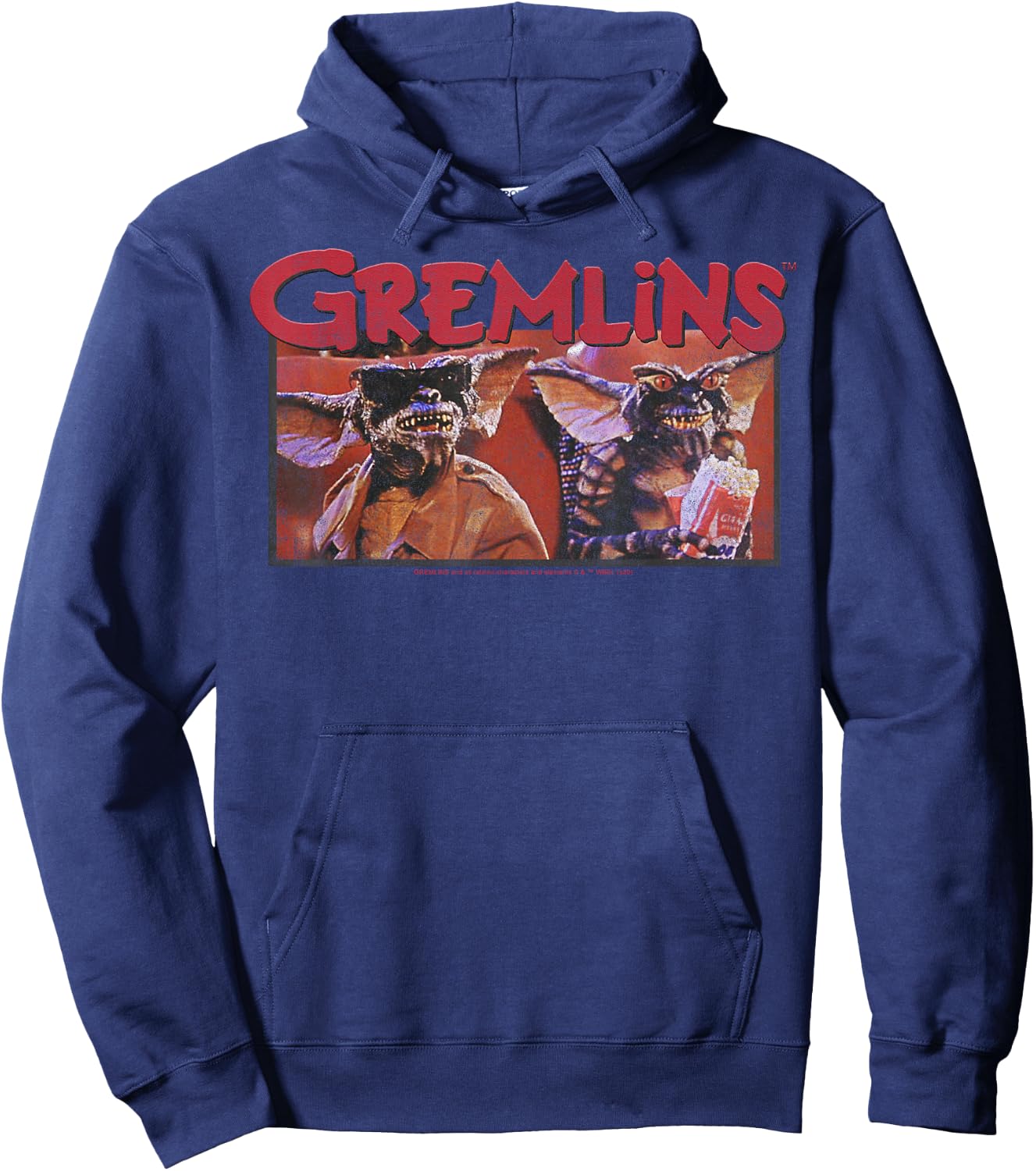 Gremlins at The Movies Portrait Hoodie - Hoodie | Navy