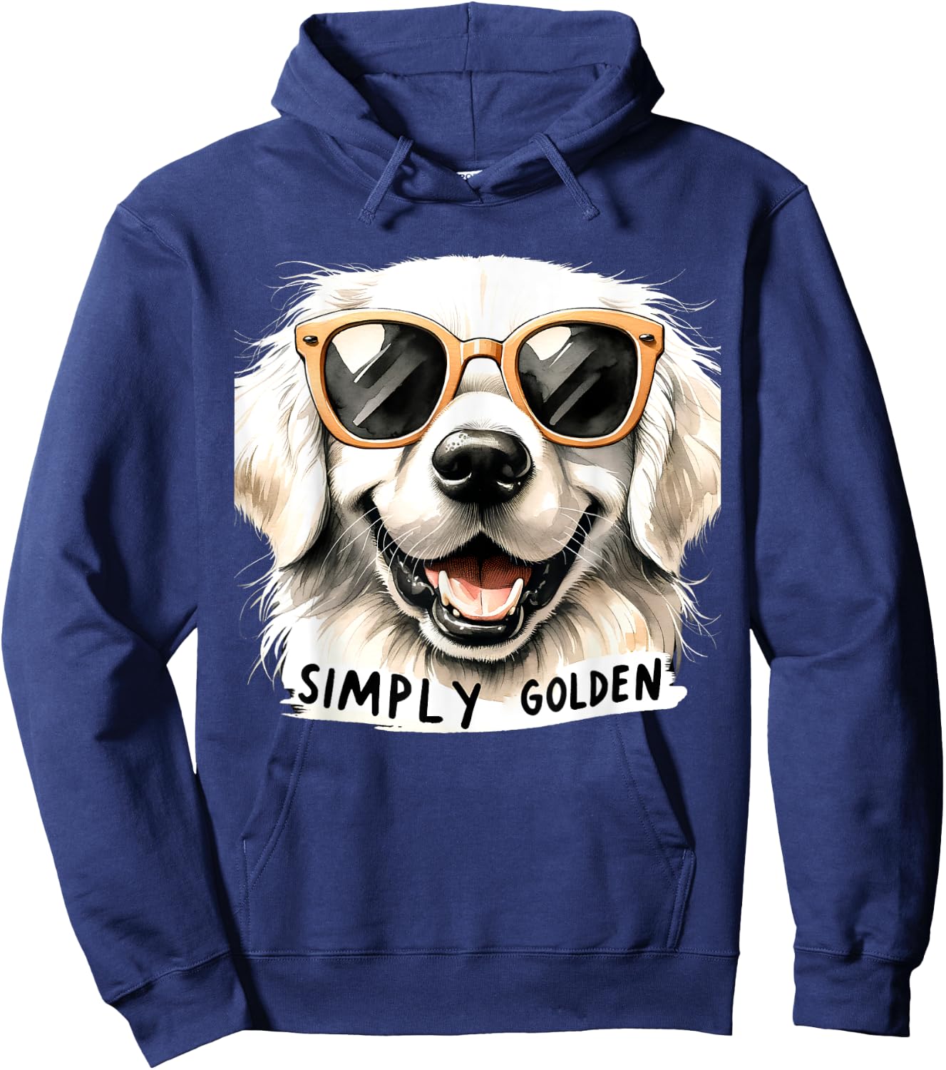 English Cream Golden Retriever Mom Gifts Puppy Simply Golden Hoodie - Hoodie | Navy
