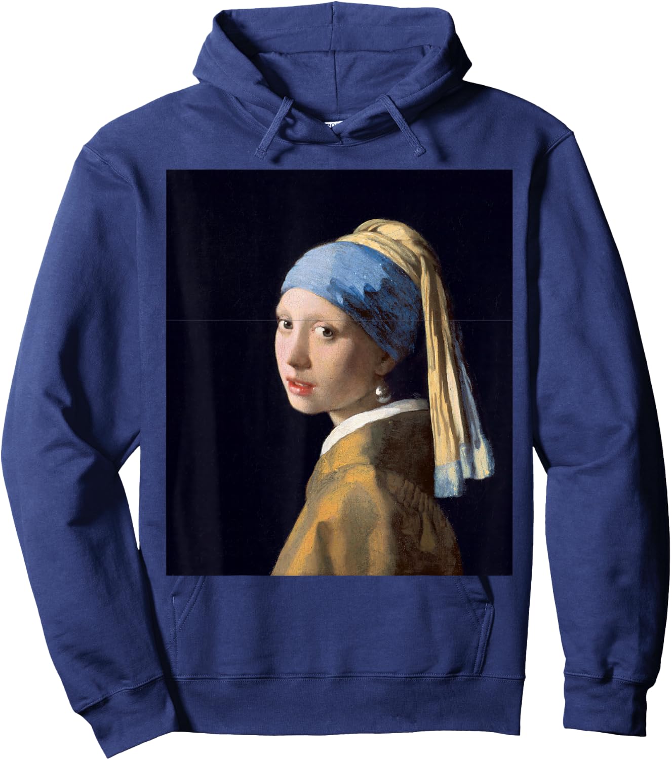 Johannes Vermeer Girl with Pearl Earring Hoodie - Hoodie | Navy