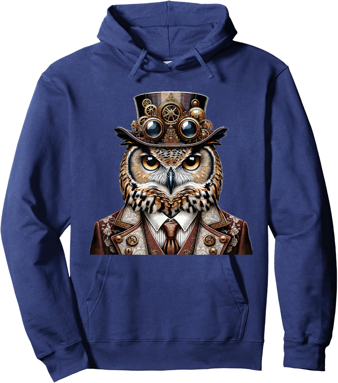 Steampunk Owl Women Men Kids Steampunk Owl Hoodie - Hoodie | Navy