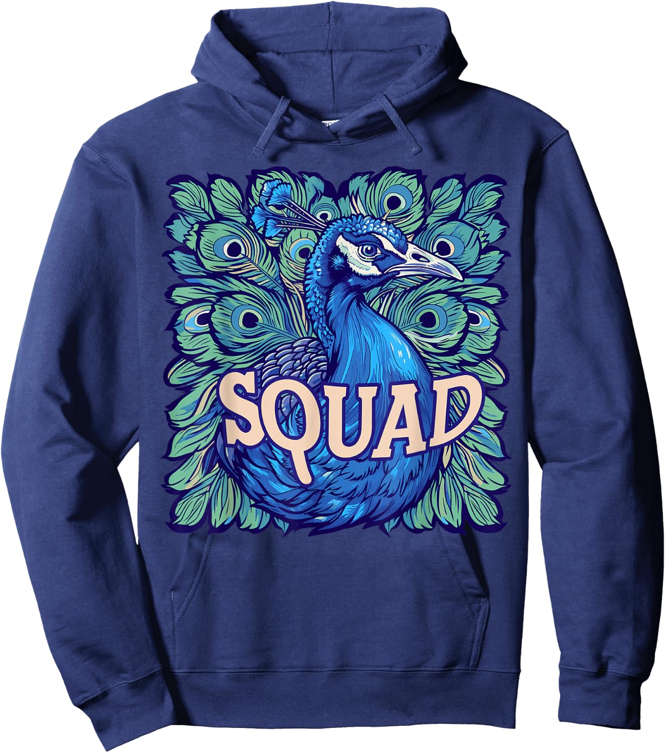 Peacock SQUAD, Gifts for people who like Peacock Hoodie - Hoodie | Navy