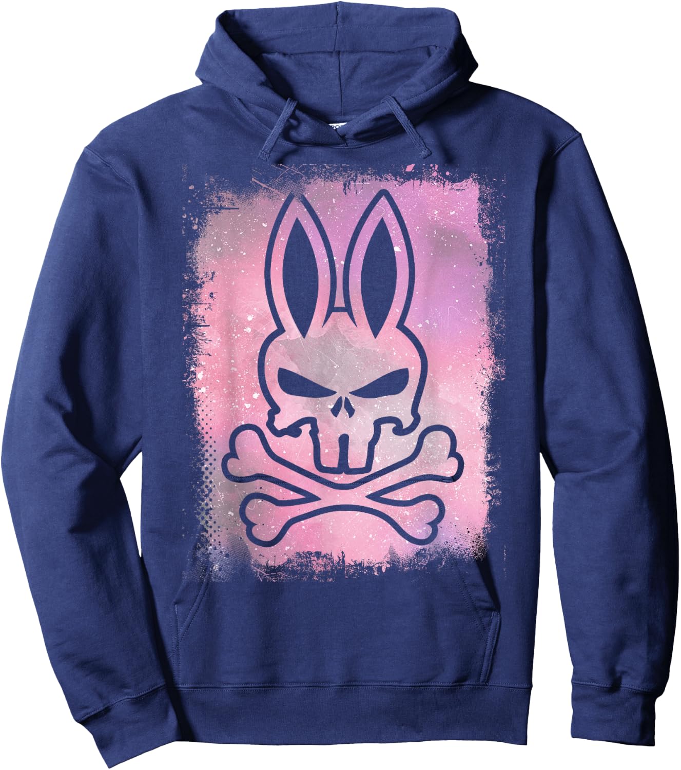 Rabbit Skull I Hare Skull Bones Design Hoodie - Hoodie | Navy