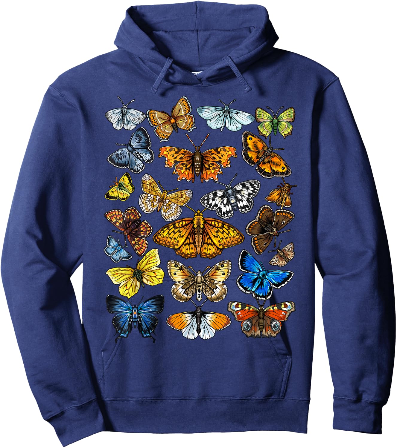 Butterfly Gift Women Kids Butterfly Lover Collection Hoodie - Hoodie | Navy