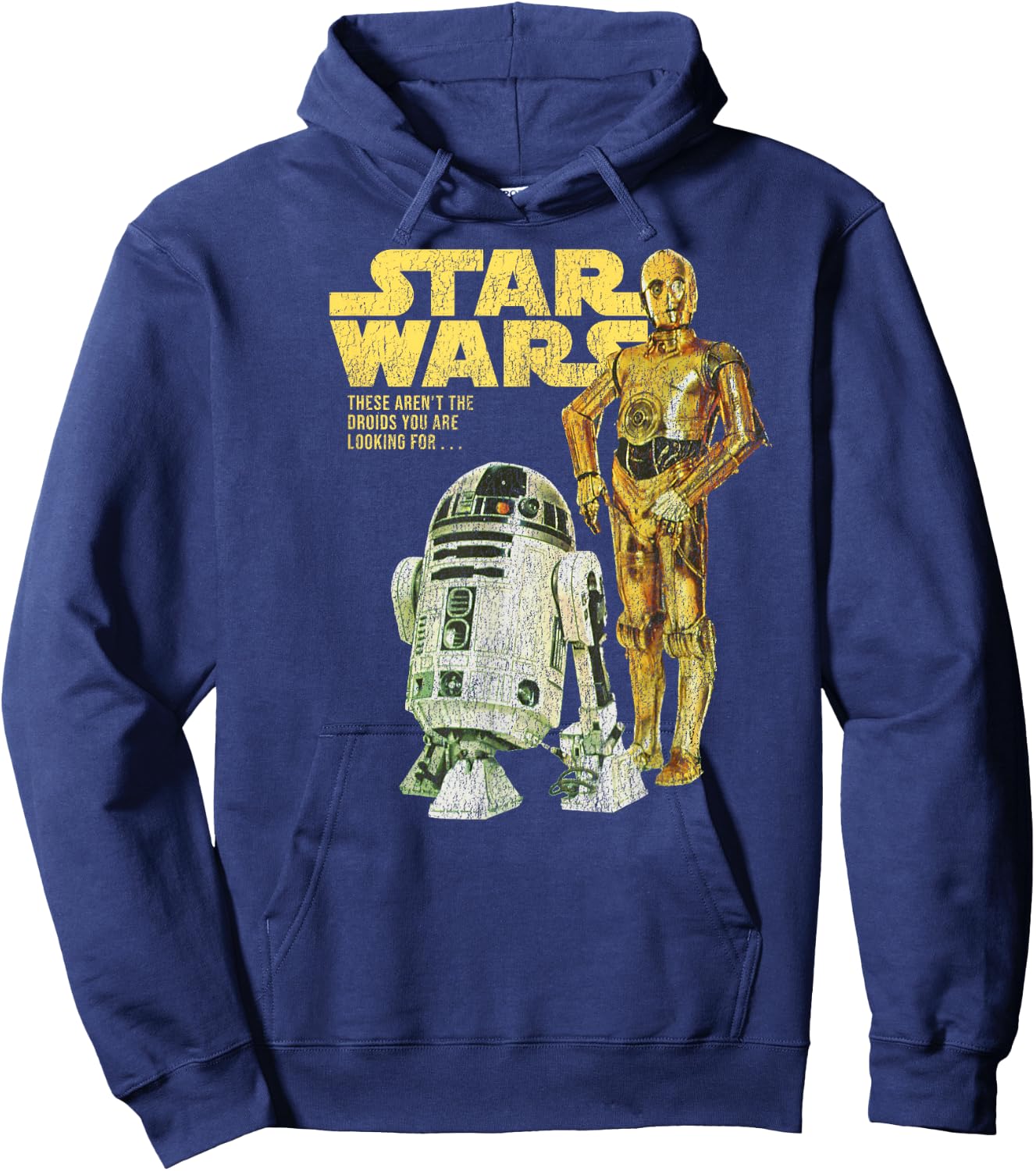 Star Wars R2-D2 & C-3PO Logo Portrait Hoodie - Hoodie | Navy