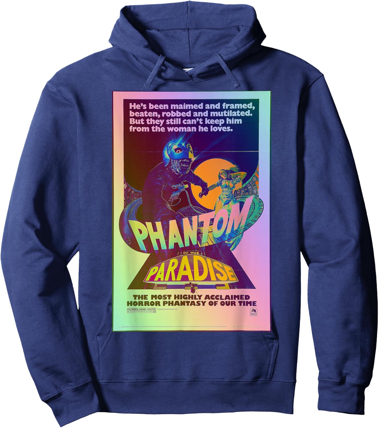 Movie Classic Poster Rock and roll Phantom Hoodie - Hoodie | Navy