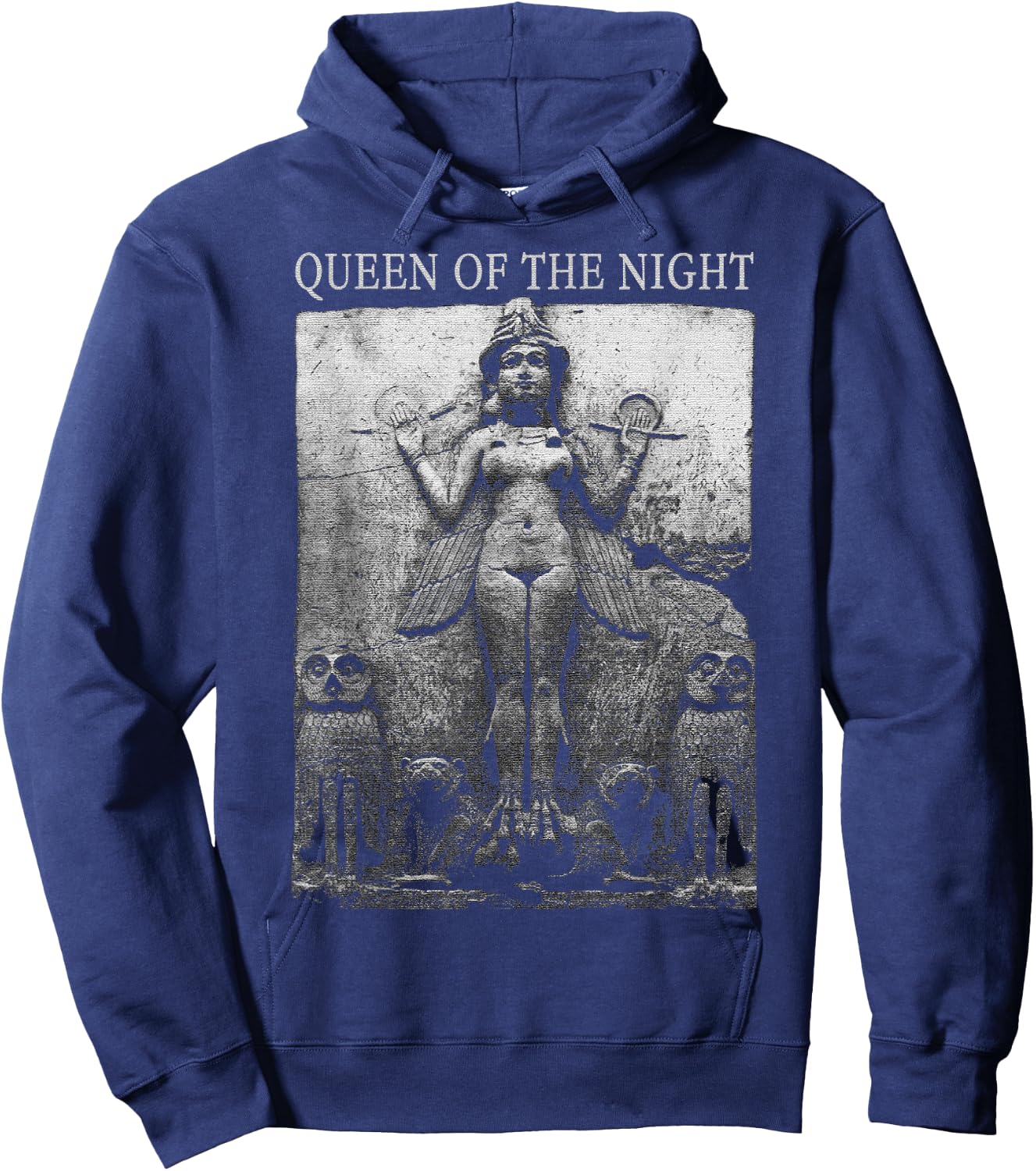 Lilith Inanna Queen of the Night Ishtar Ereshkigal Sumerian Hoodie - Hoodie | Navy